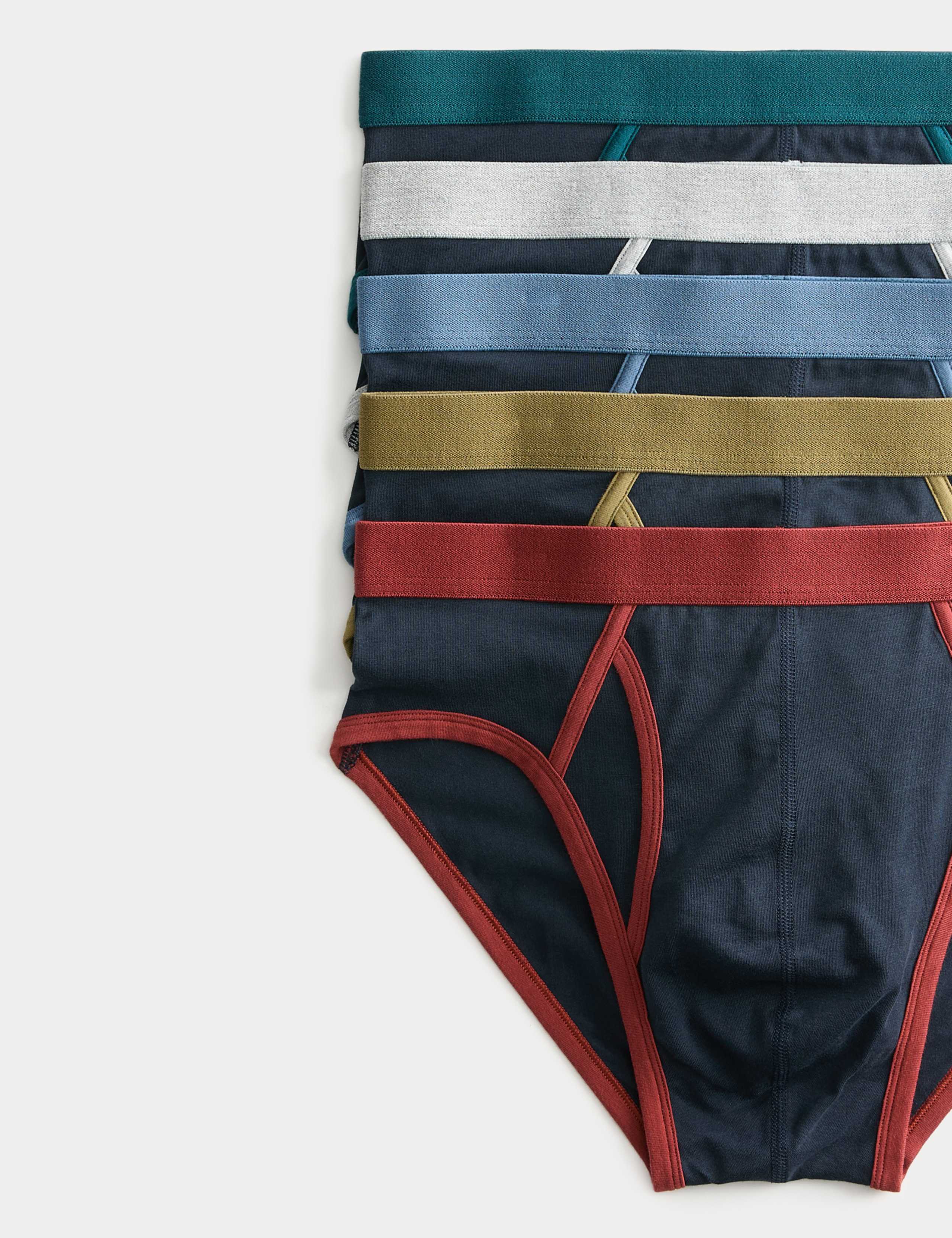 5 Pack Cotton Stretch Briefs 2 of 2