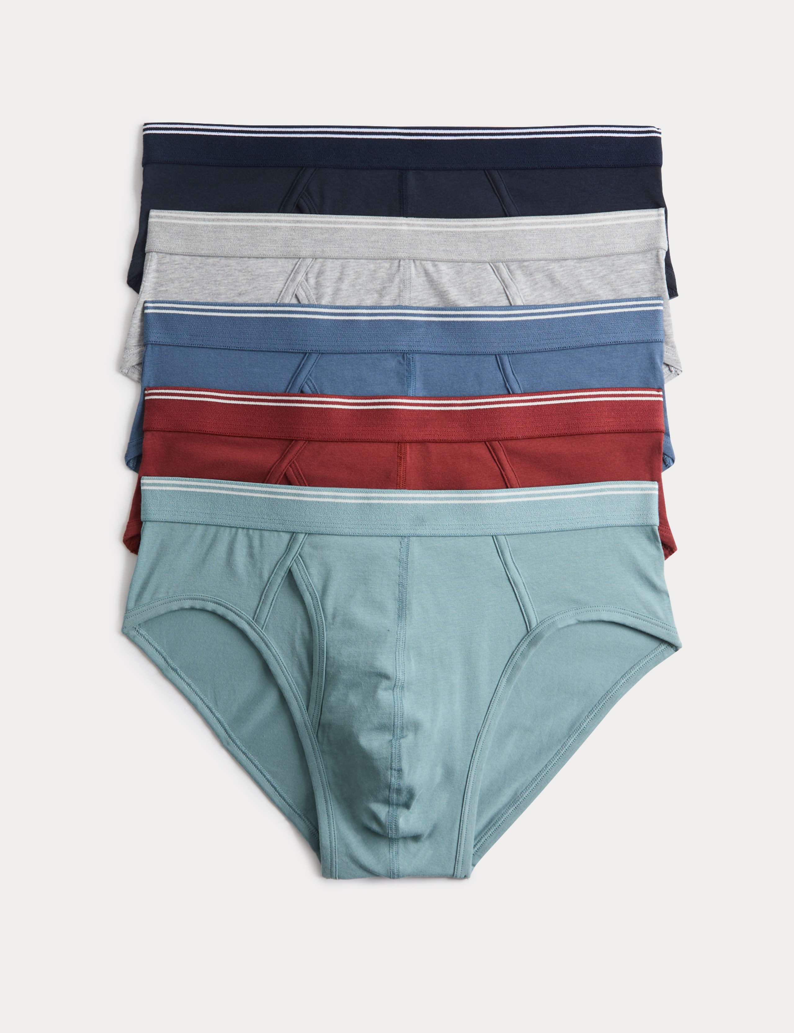 5 Pack Cotton Stretch Briefs 1 of 2