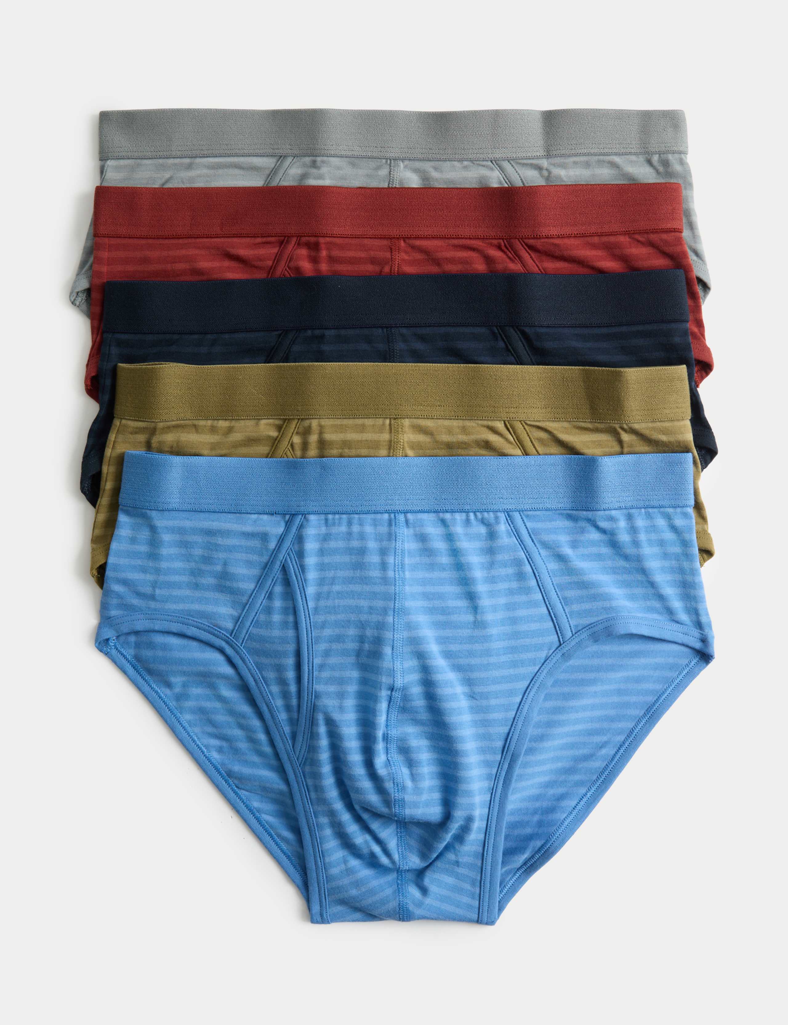 5 Pack Cotton Stretch Cool & Fresh™ Briefs 1 of 2