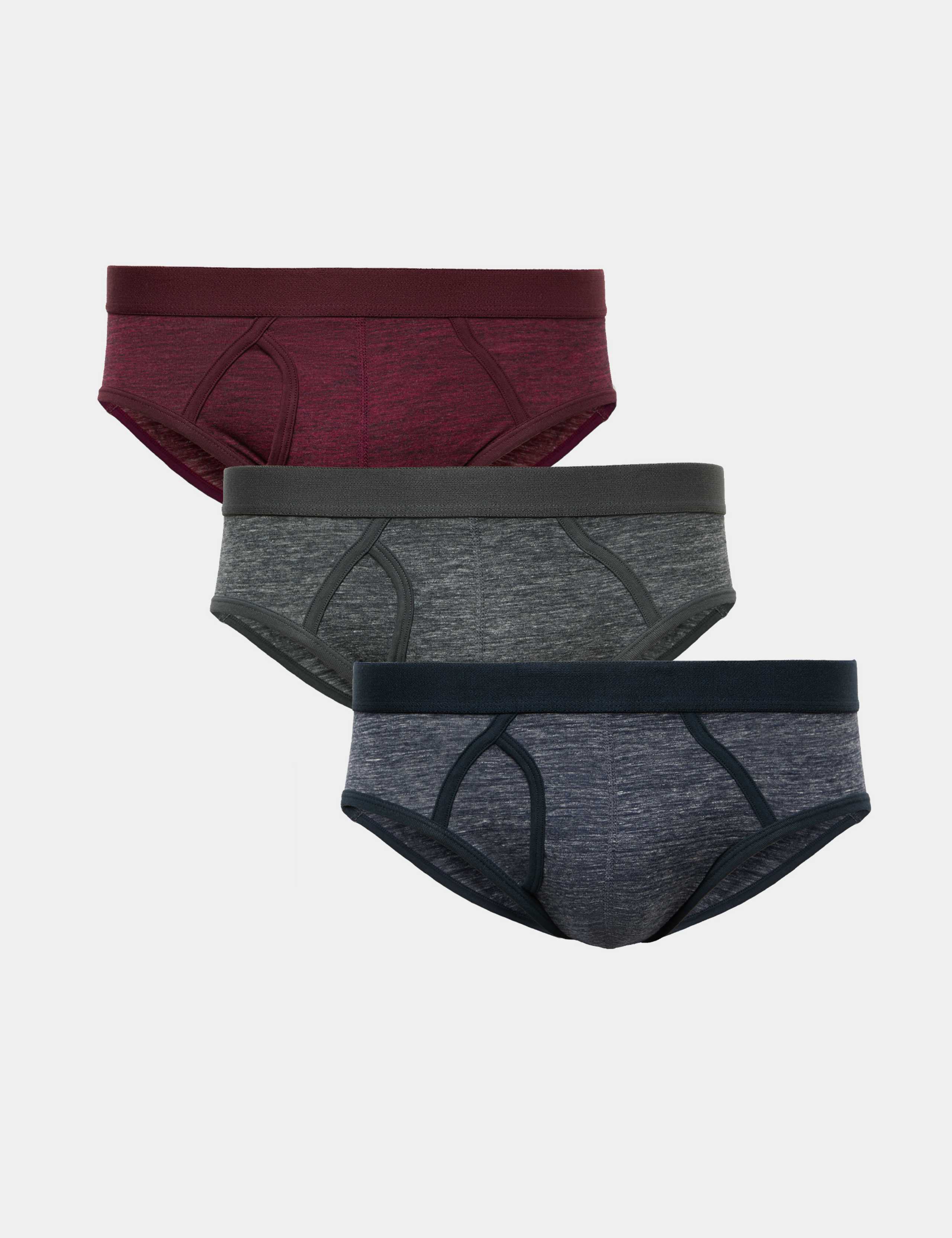 3 Pack Cotton Rich Stretch Space Dye Briefs 1 of 1