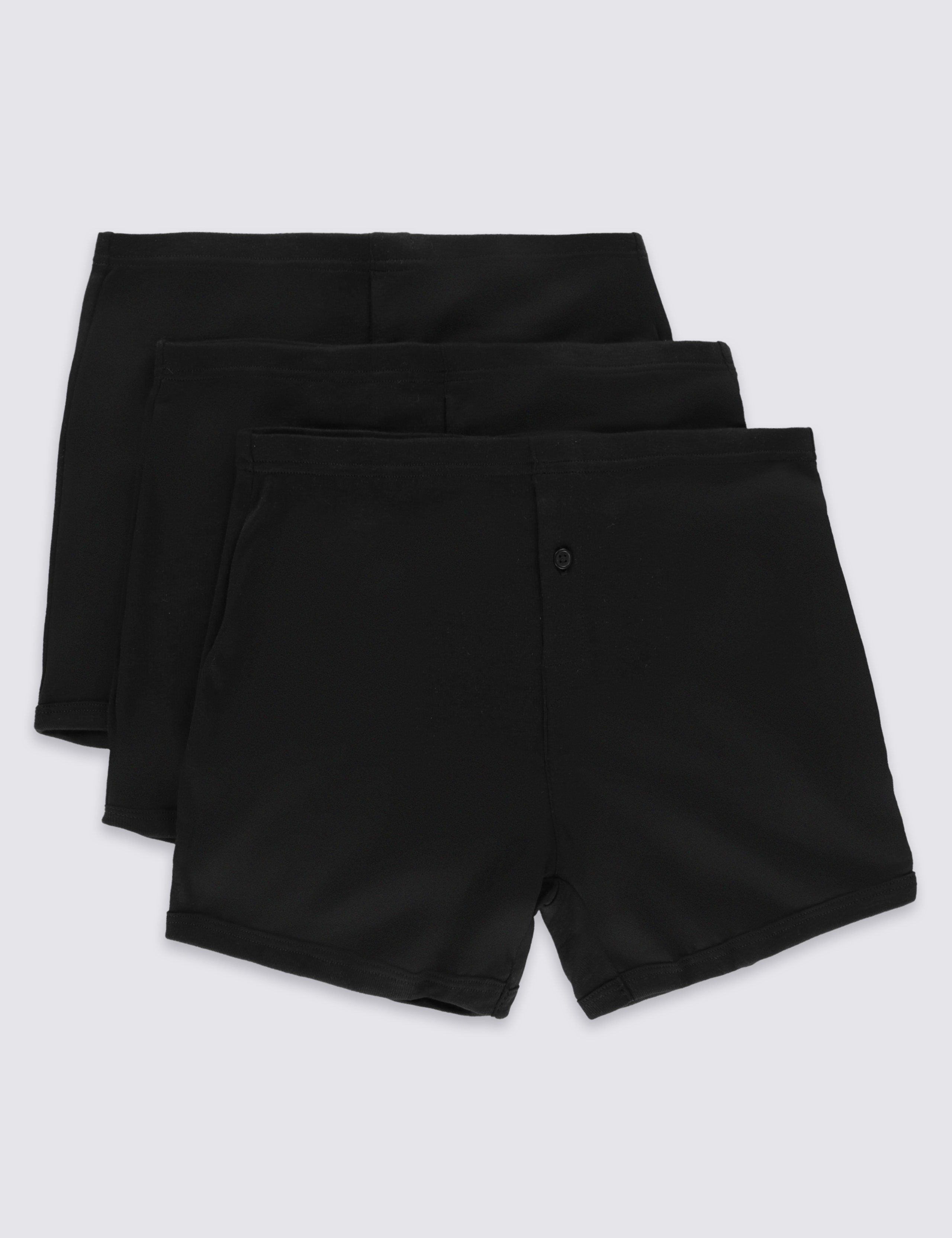 3pk Pure Cotton Trunks with StayNEW™ 2 of 4