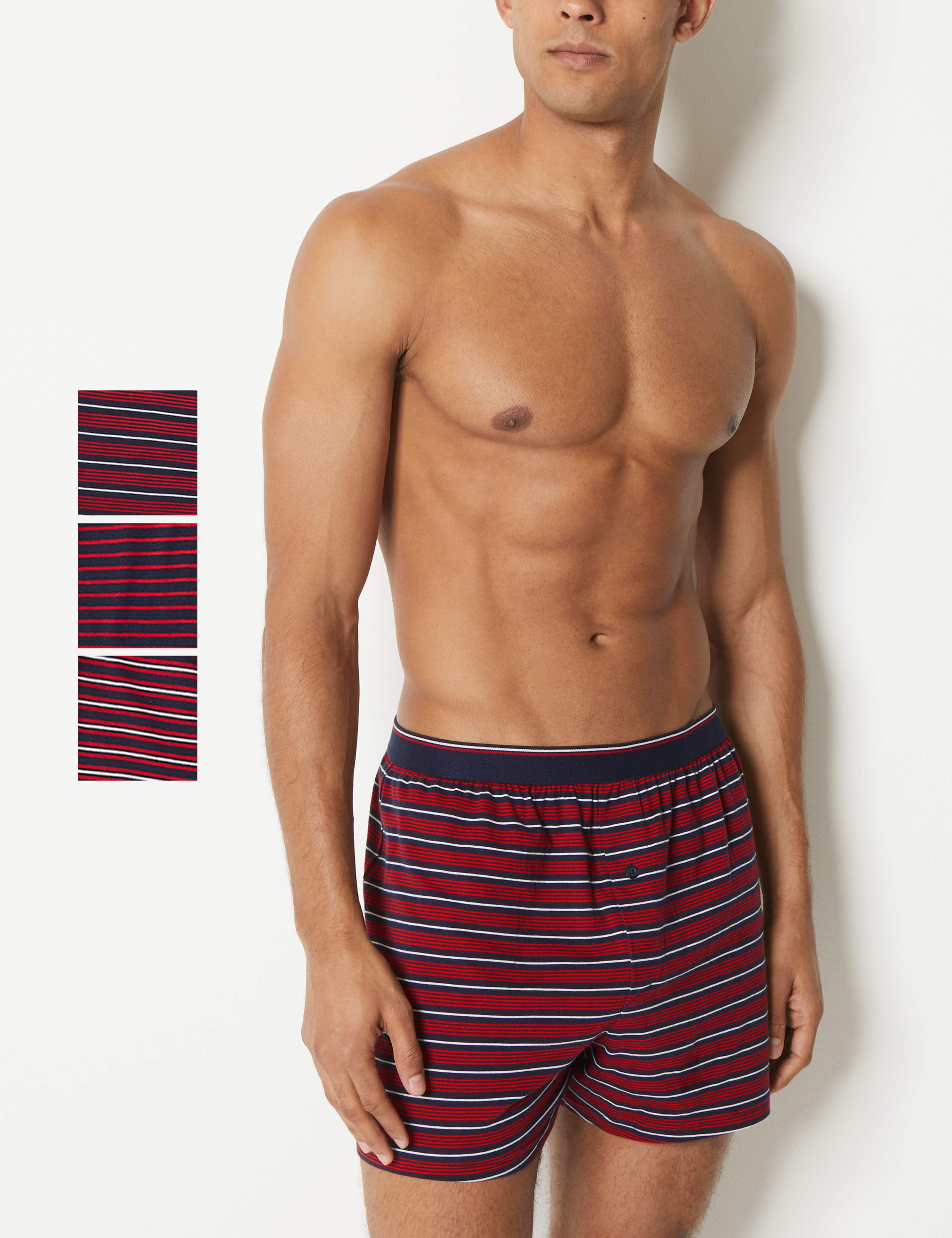 3 Pack Pure Cotton Cool & Fresh™ Boxers 1 of 3