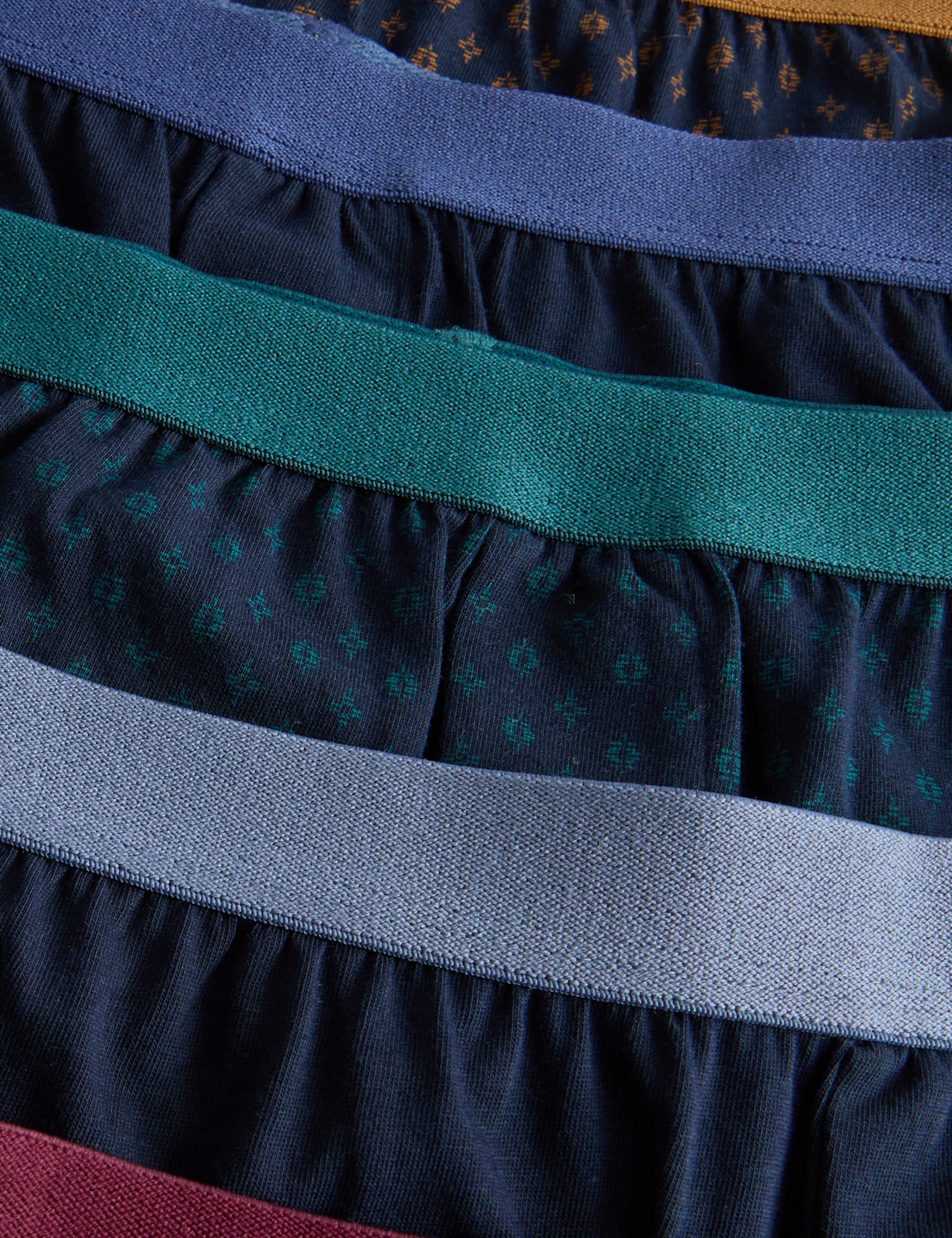 5 Pack Pure Cotton Cool & Fresh™ Geometric Jersey Boxers 2 of 2