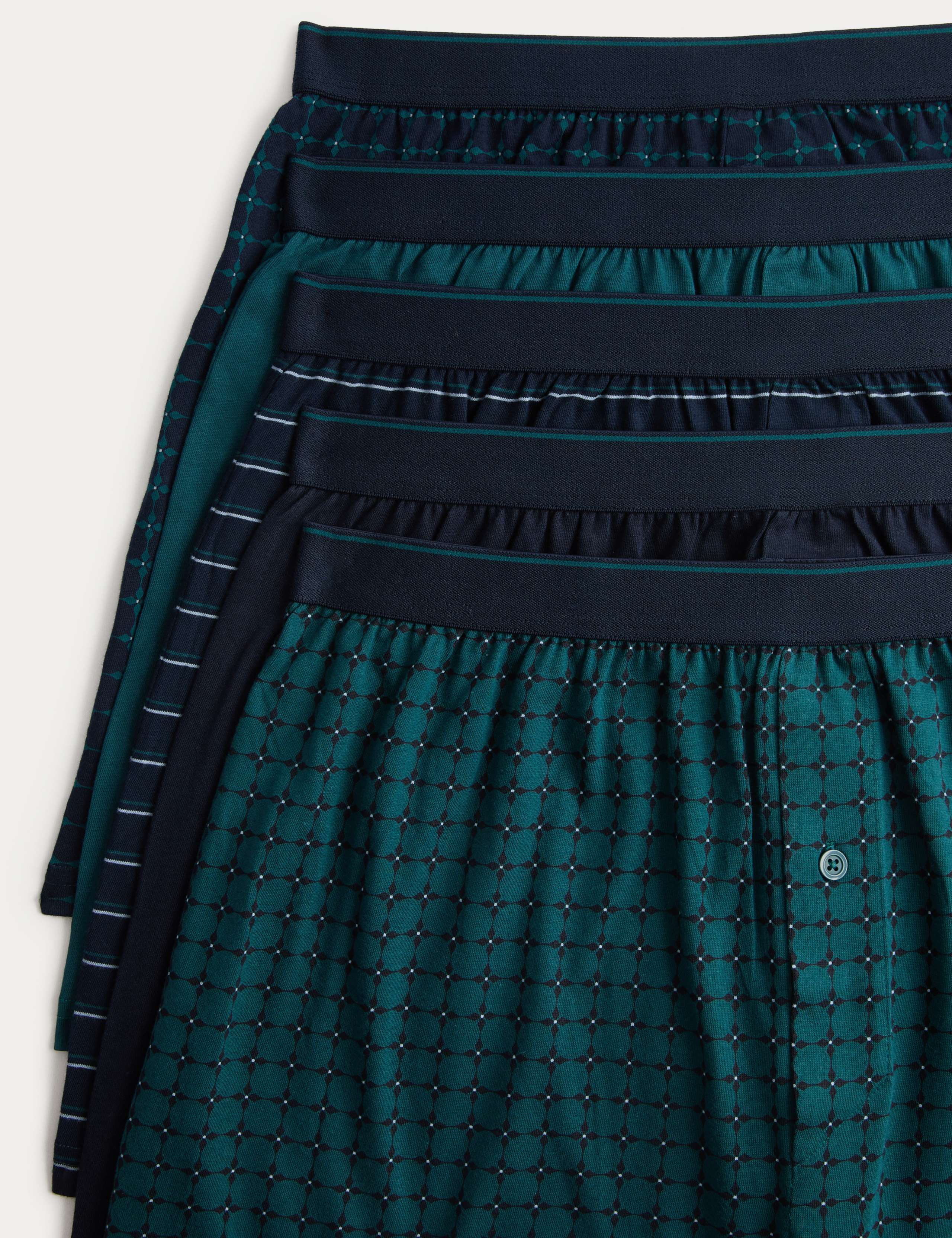 5 Pack Pure Cotton Cool & Fresh™ Jersey Boxers 2 of 2