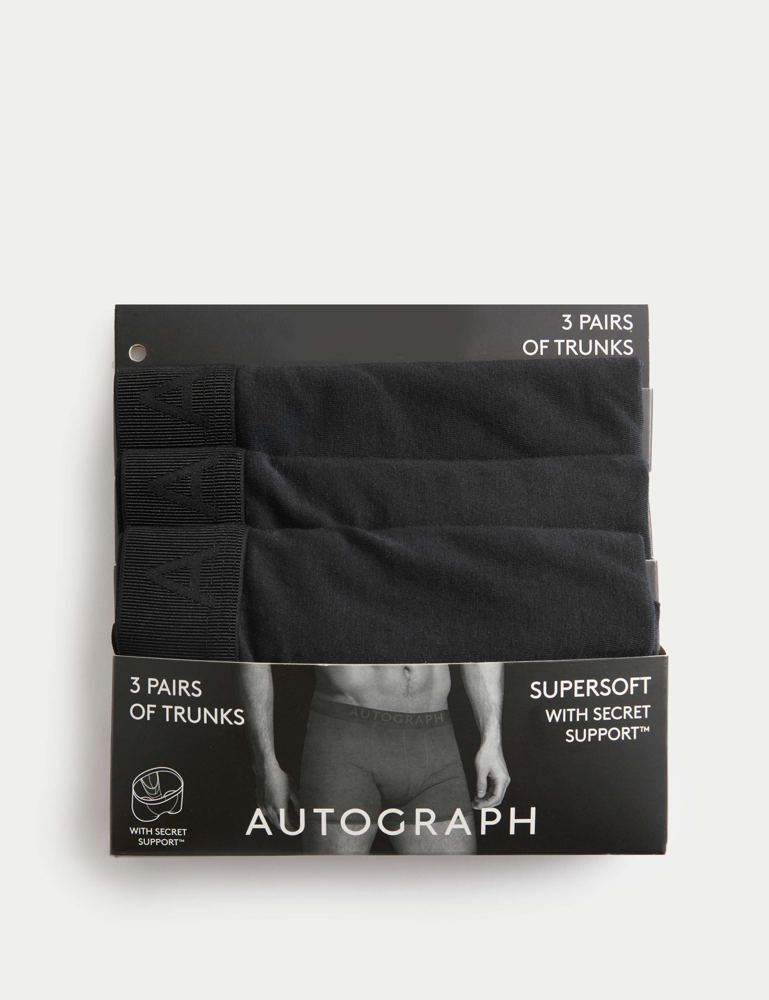 3pk Supima® Cotton Modal Secret Support™ Trunks 4 of 5