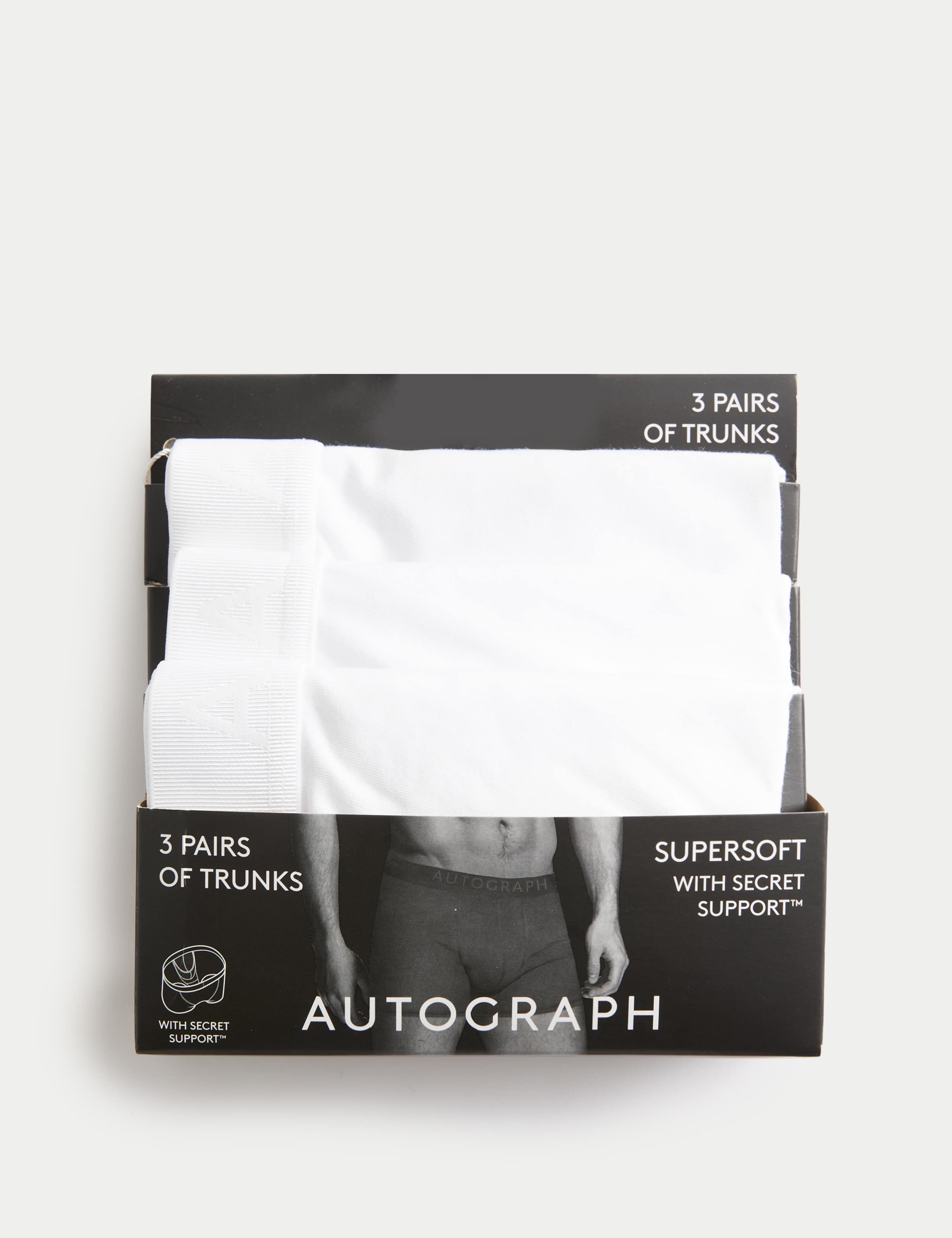 3pk Supima® Cotton Modal Secret Support™ Trunks 4 of 5