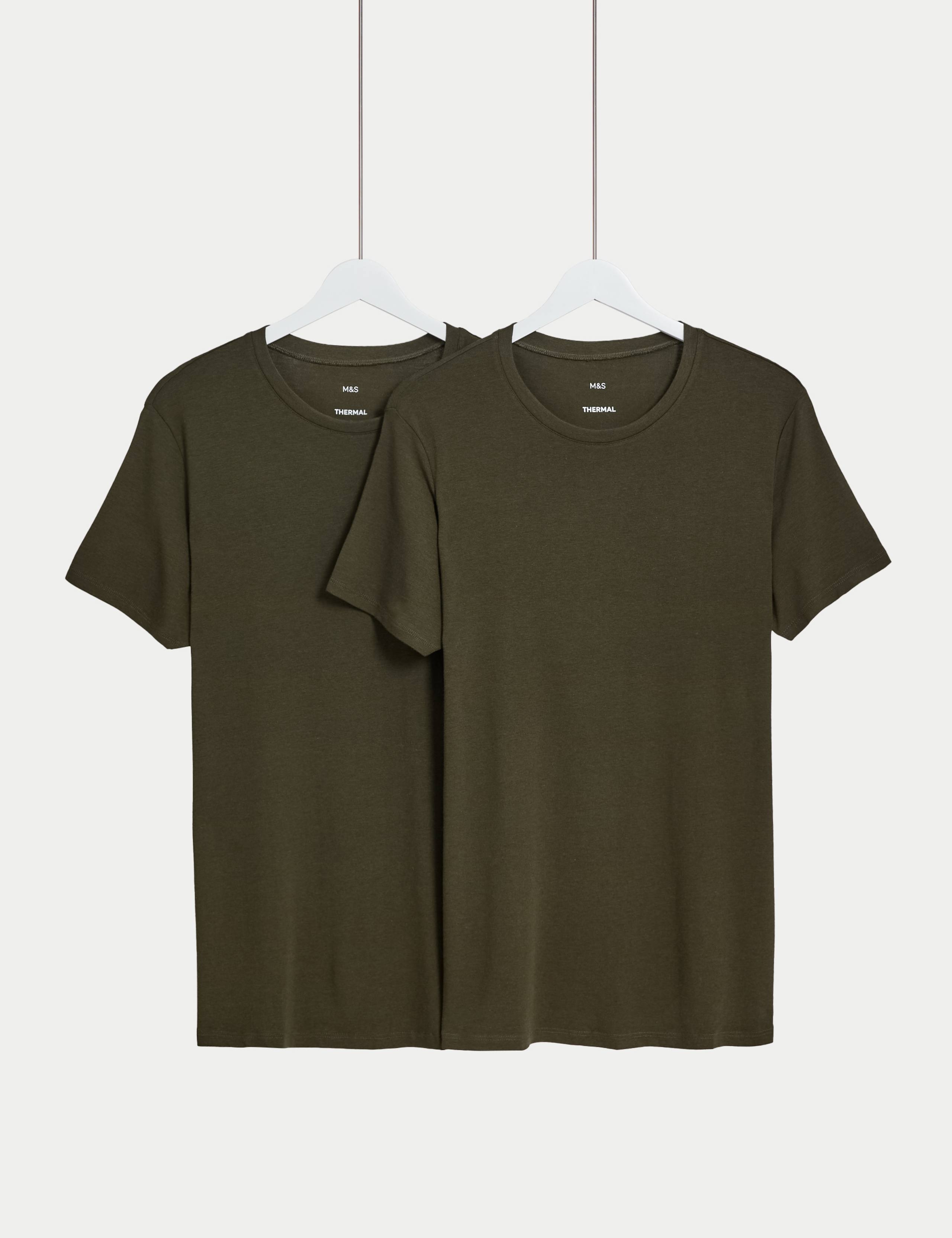 2 Pack Heatgen™ Light Thermal Short Sleeve Tops 1 of 2