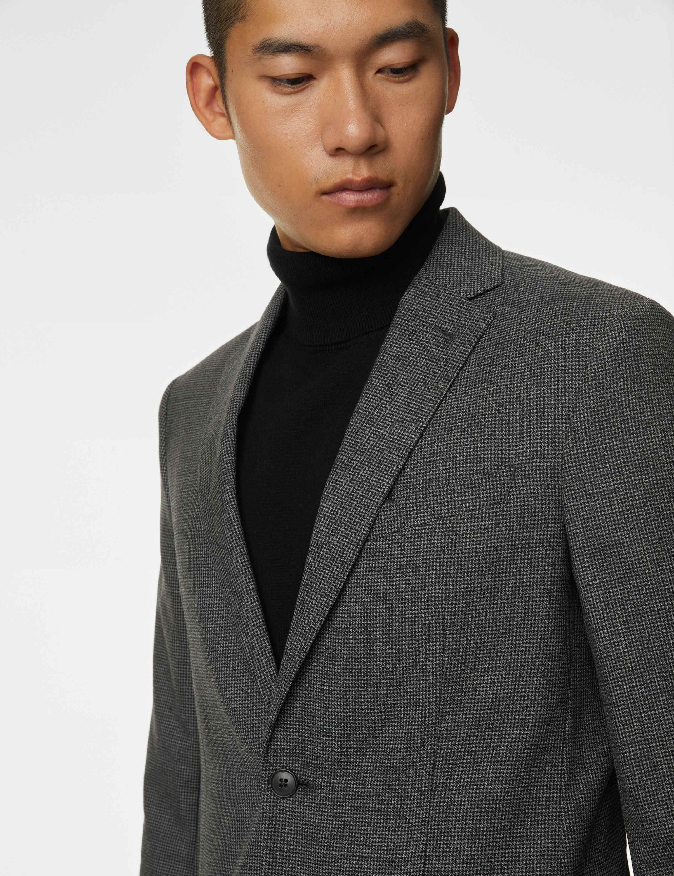 Tailored Fit Wool Blend Suit Jacket 5 of 9