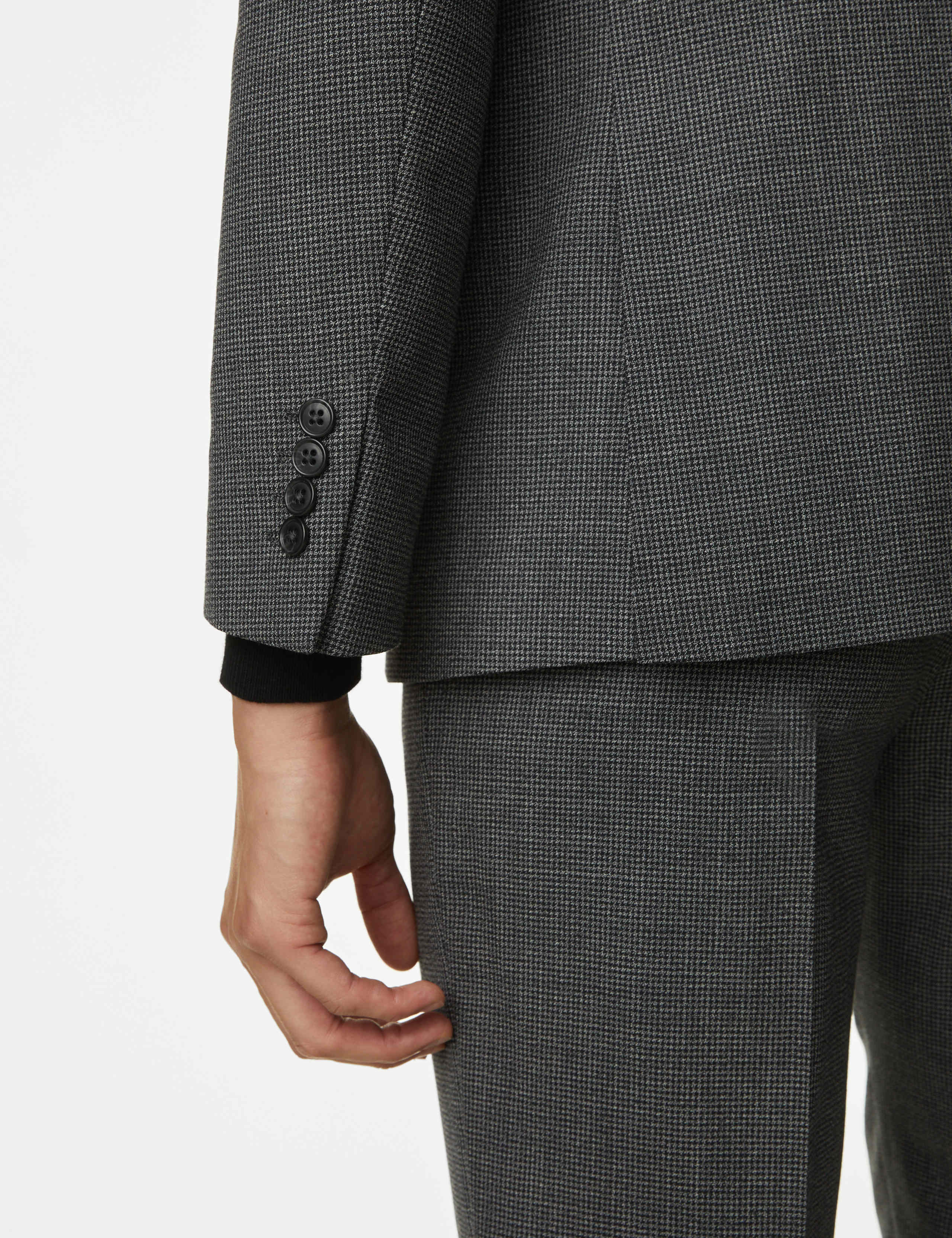 Tailored Fit Wool Blend Suit Jacket 8 of 9