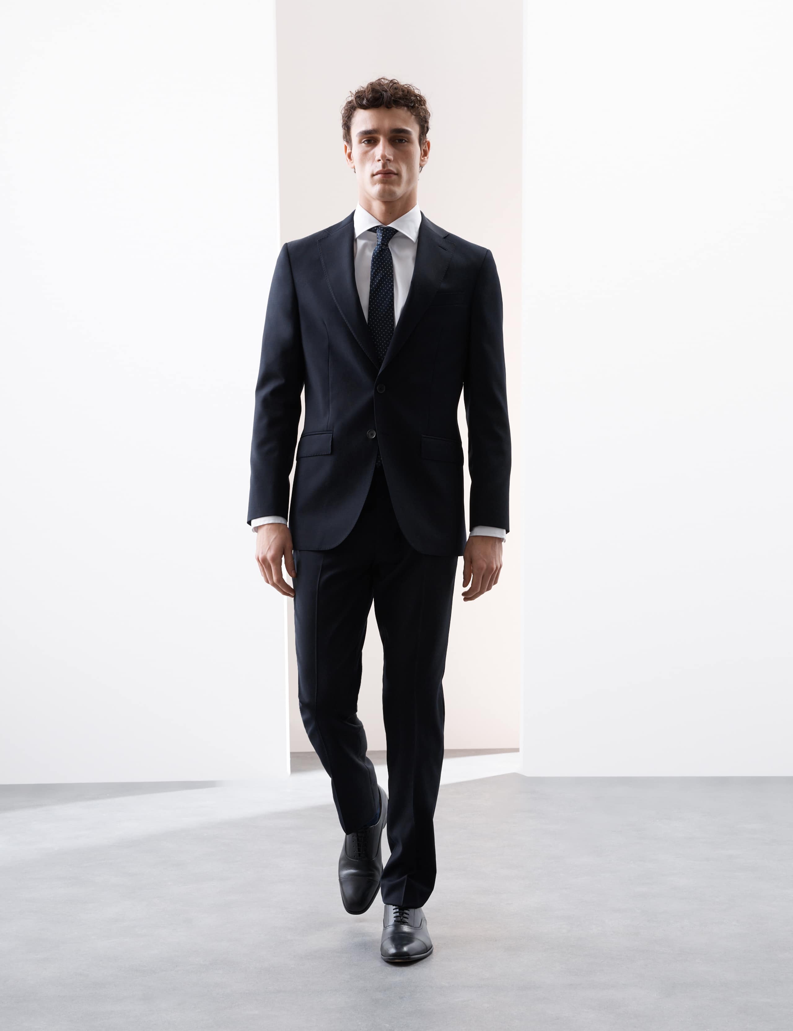 Tailored Fit Pure Wool Check Suit Jacket 4 of 8