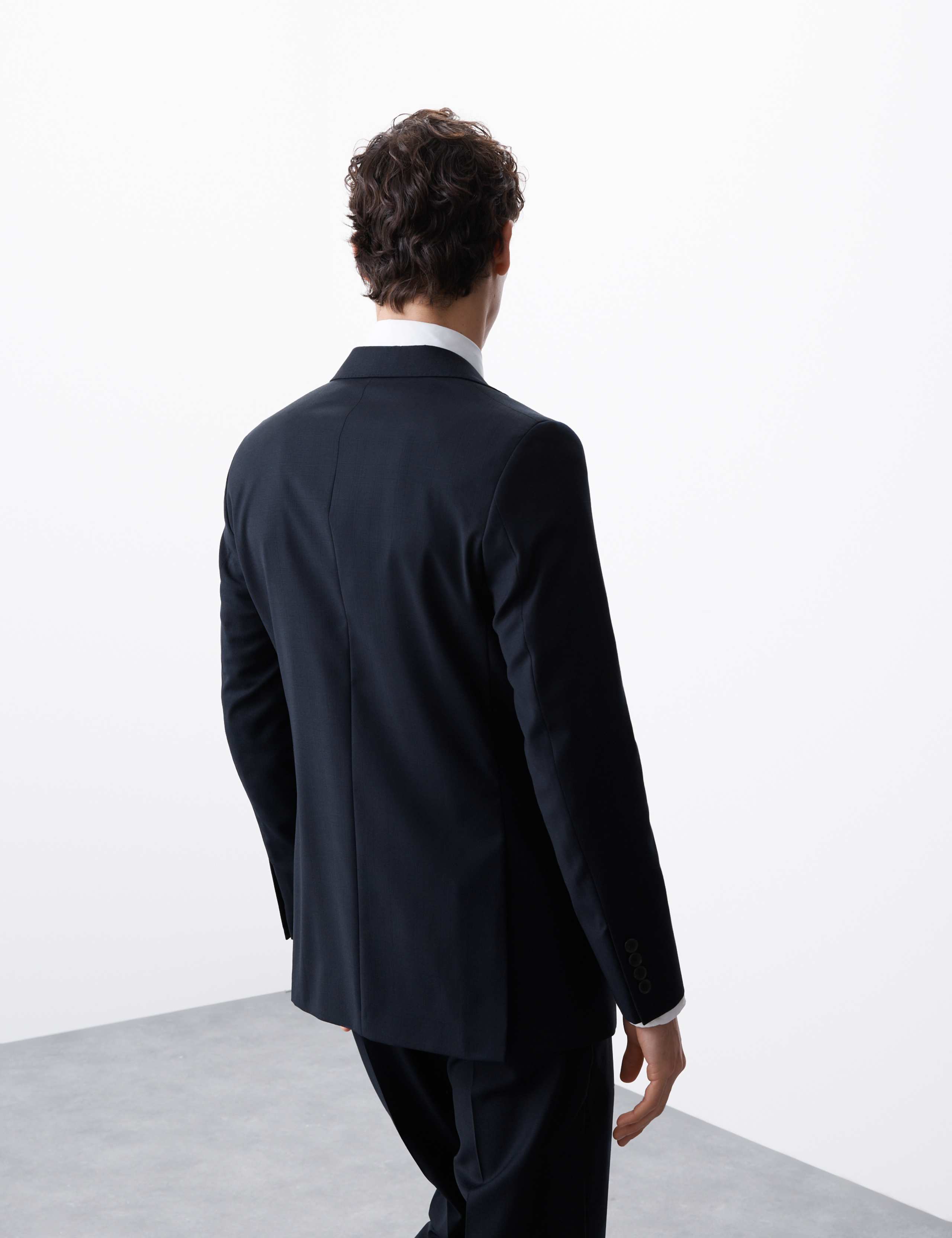 Tailored Fit Pure Wool Check Suit Jacket 5 of 8