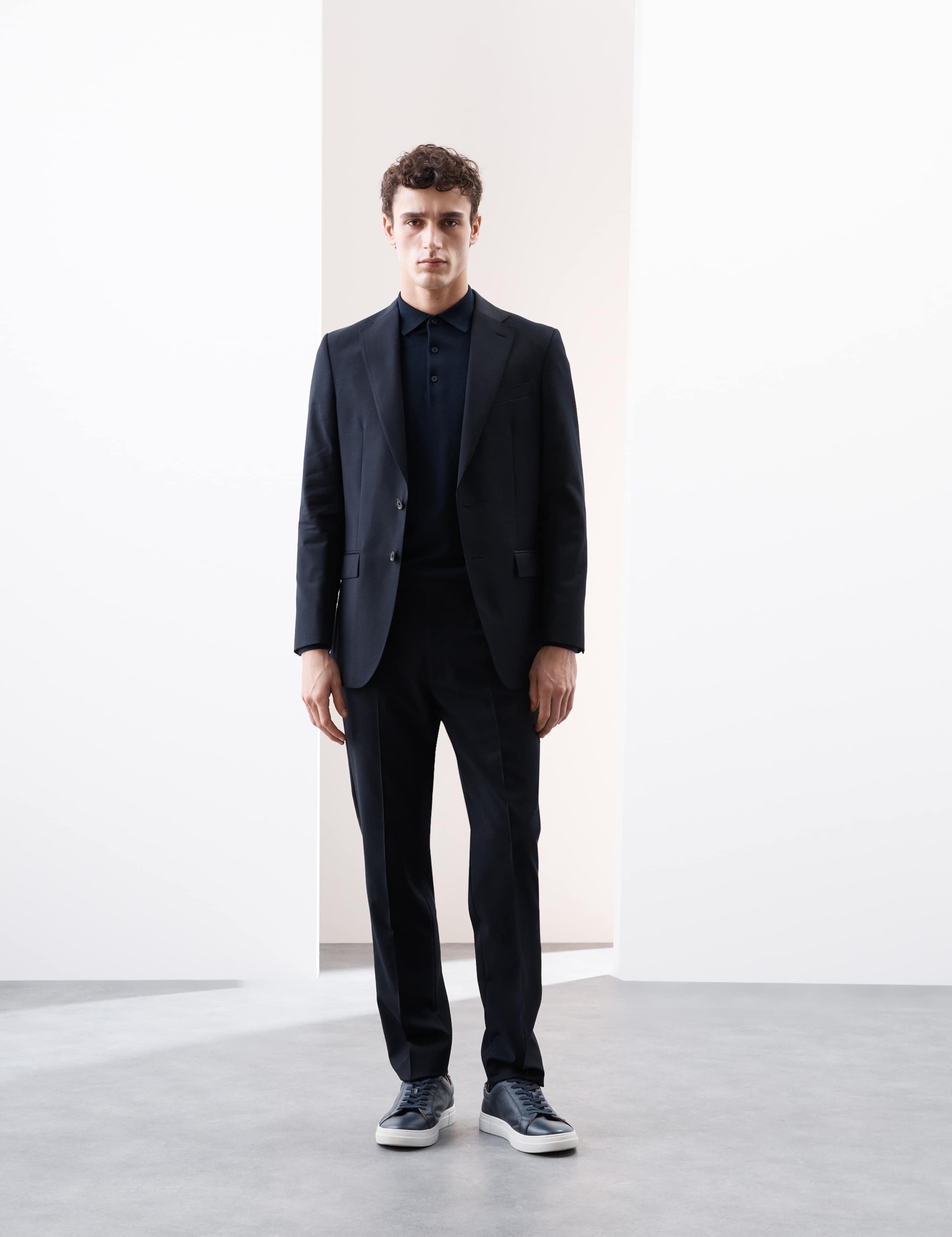 Tailored Fit Pure Wool Check Suit Jacket 8 of 8
