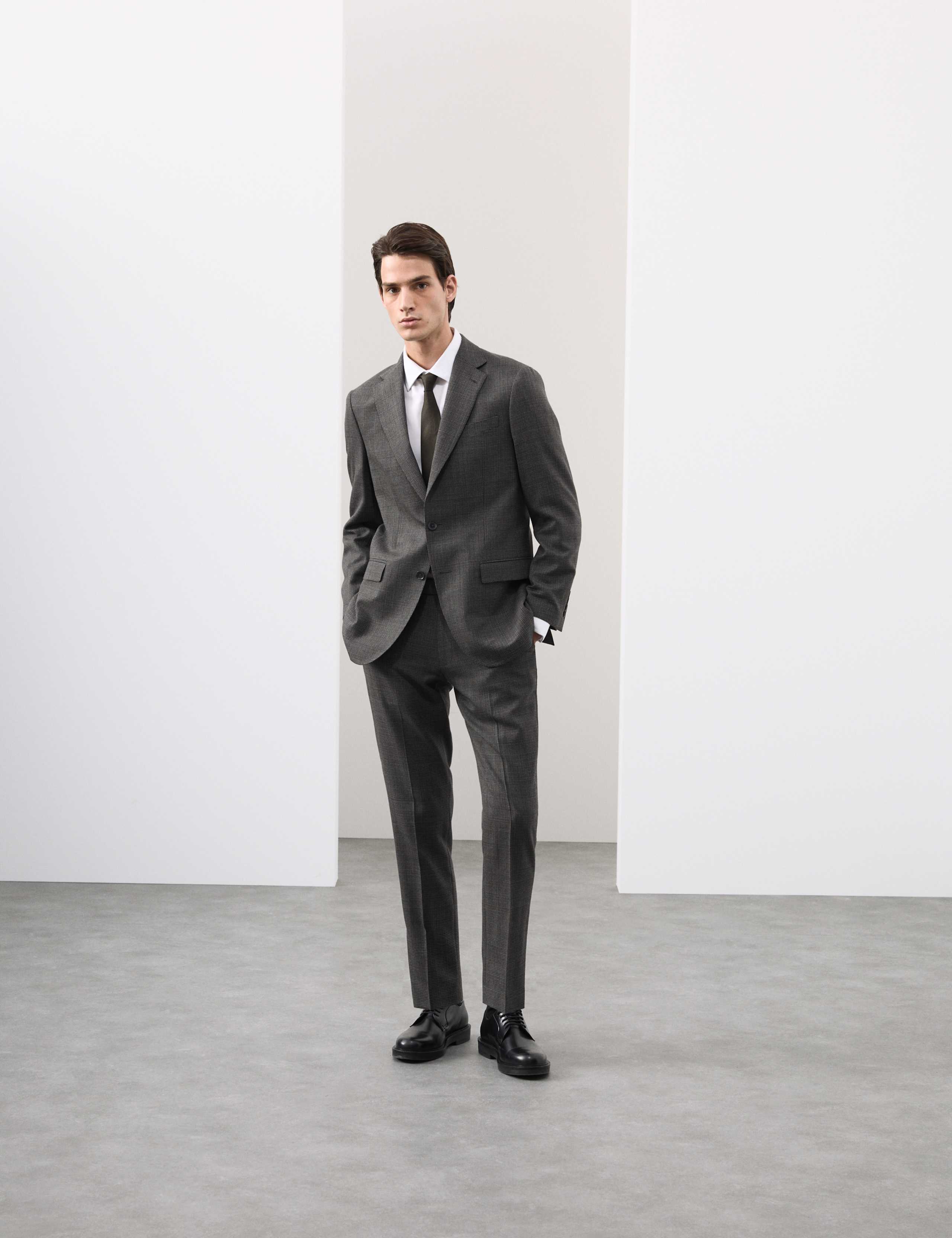 Tailored Fit Pure Wool Puppytooth Jacket 8 of 8