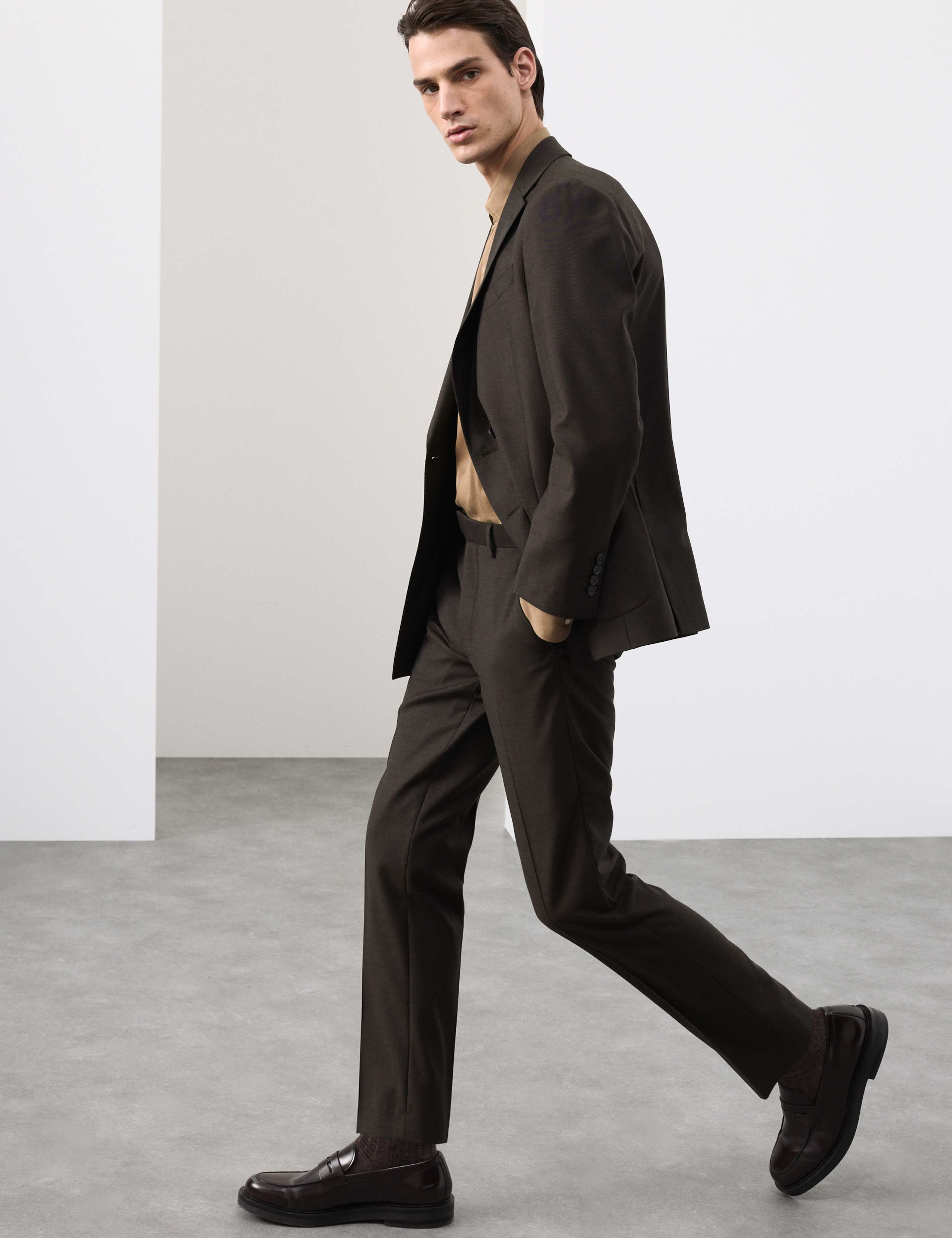 Tailored Fit Wool Blend Suit Trousers 9 of 9