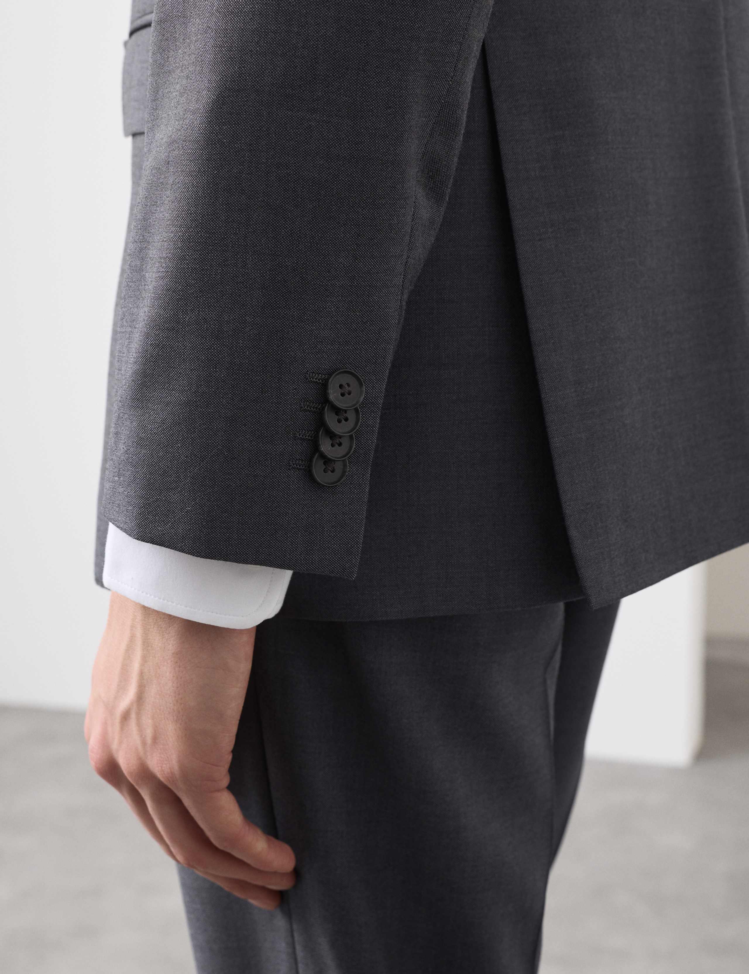 Tailored Fit Wool Rich Suit Jacket with Mohair 5 of 6