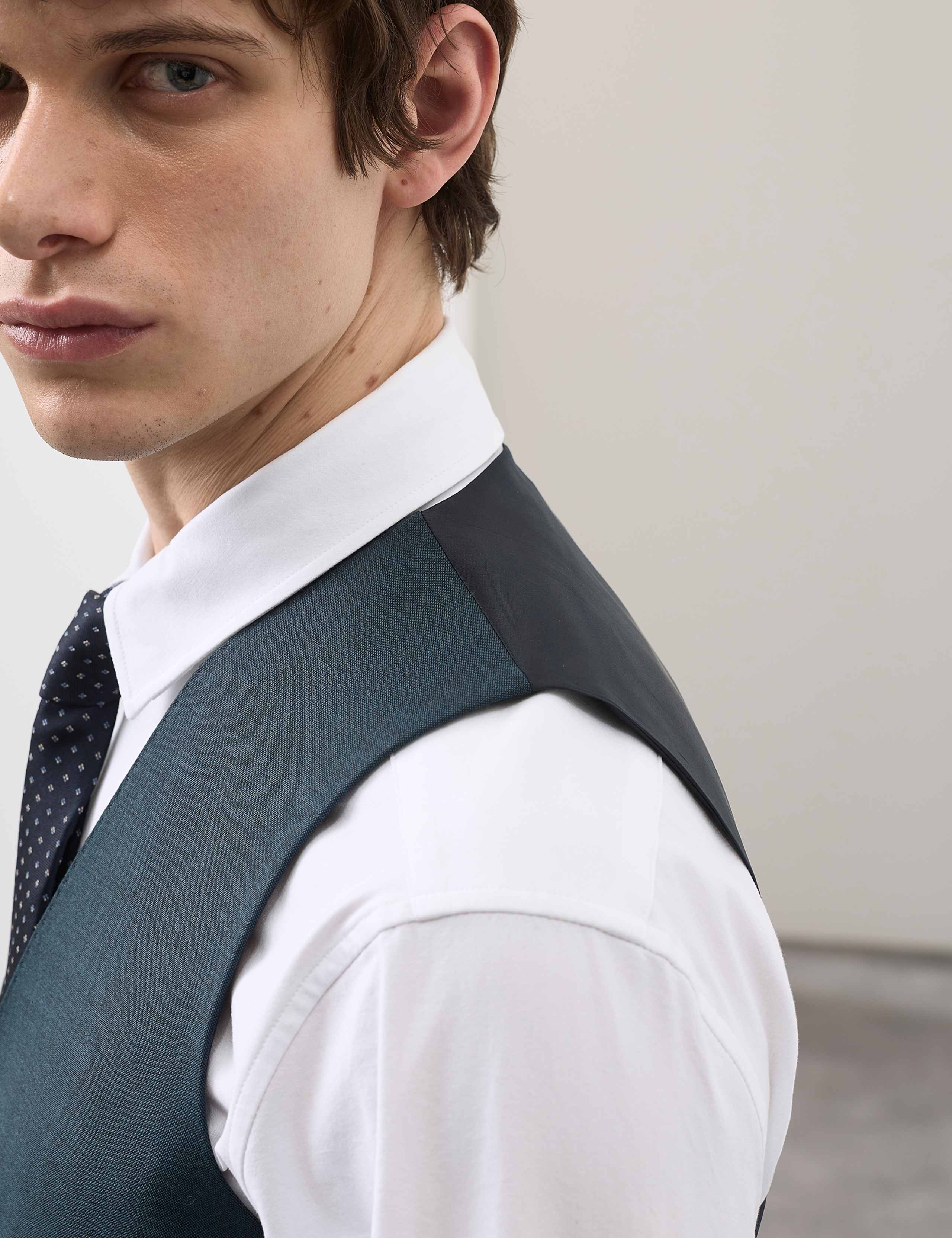 British Wool Rich Waistcoat with Mohair 2 of 5