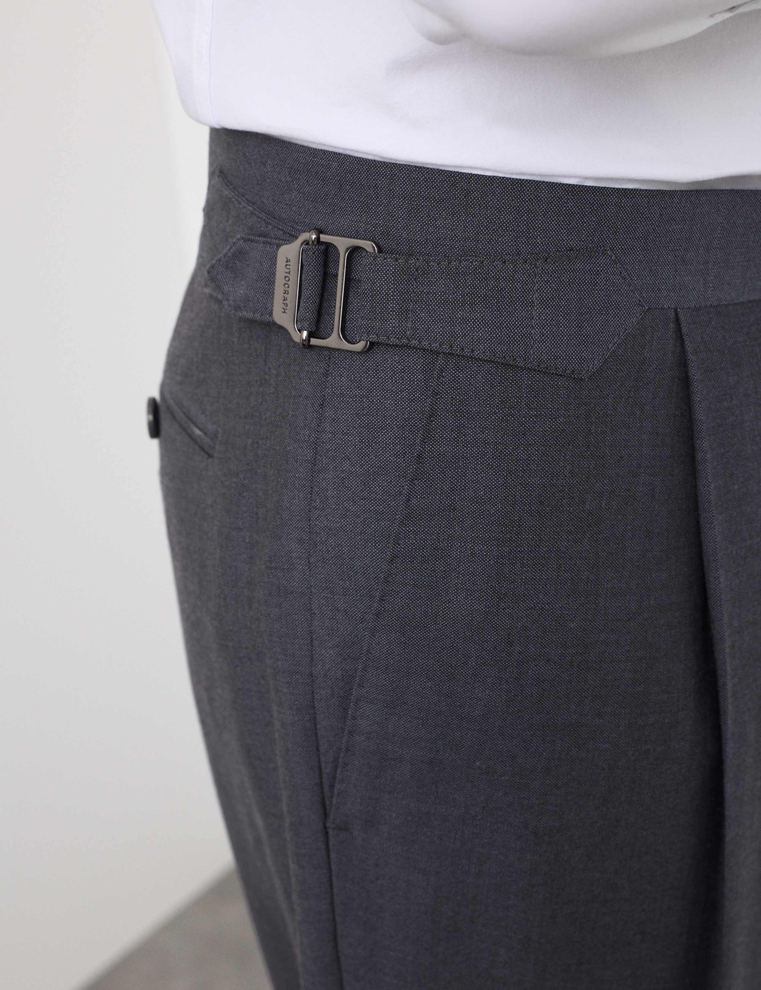 Tailored Fit Wool Rich Suit Trousers with Mohair 4 of 6