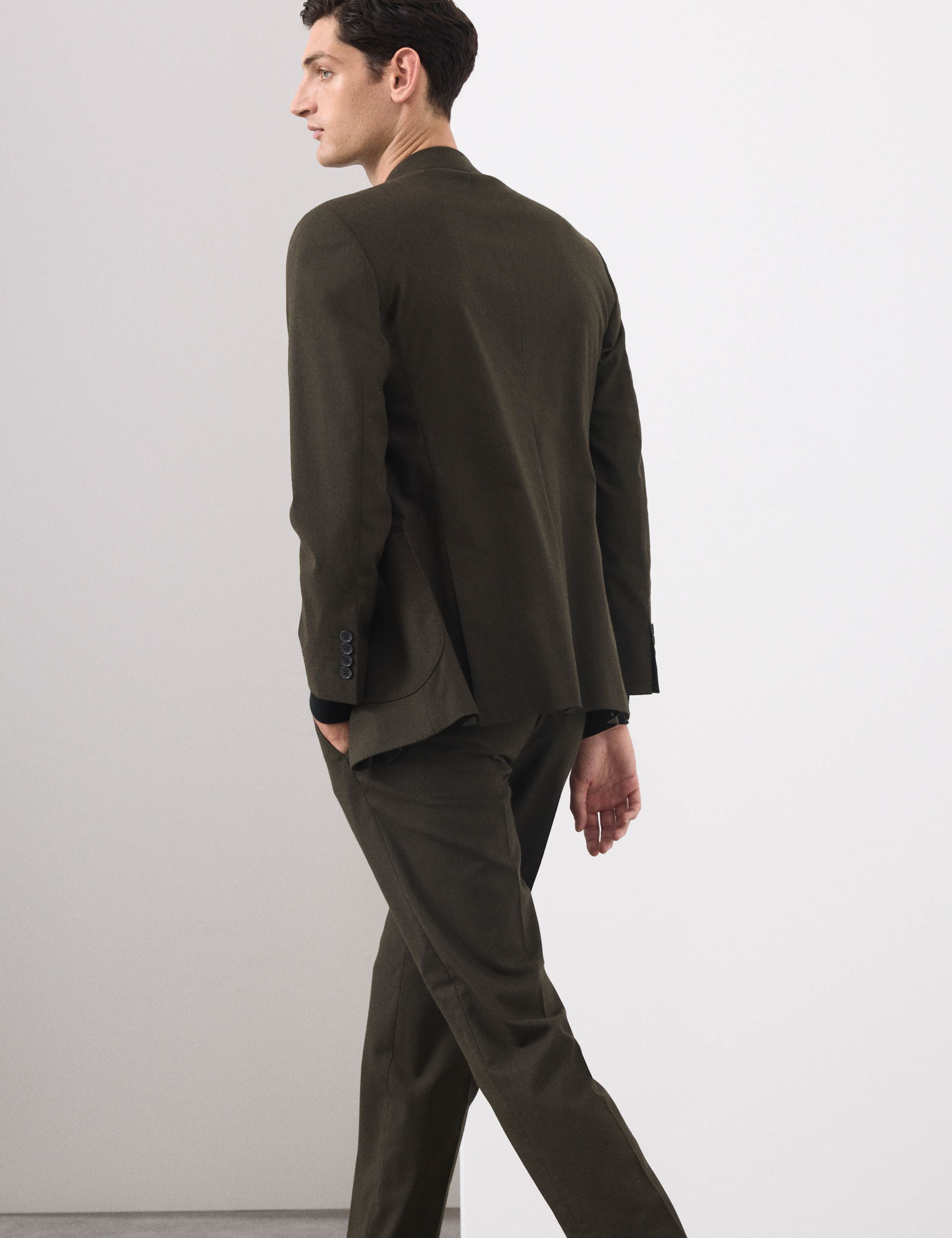 Tailored Fit Italian Wool Blend Performance Suit Jacket 6 of 7