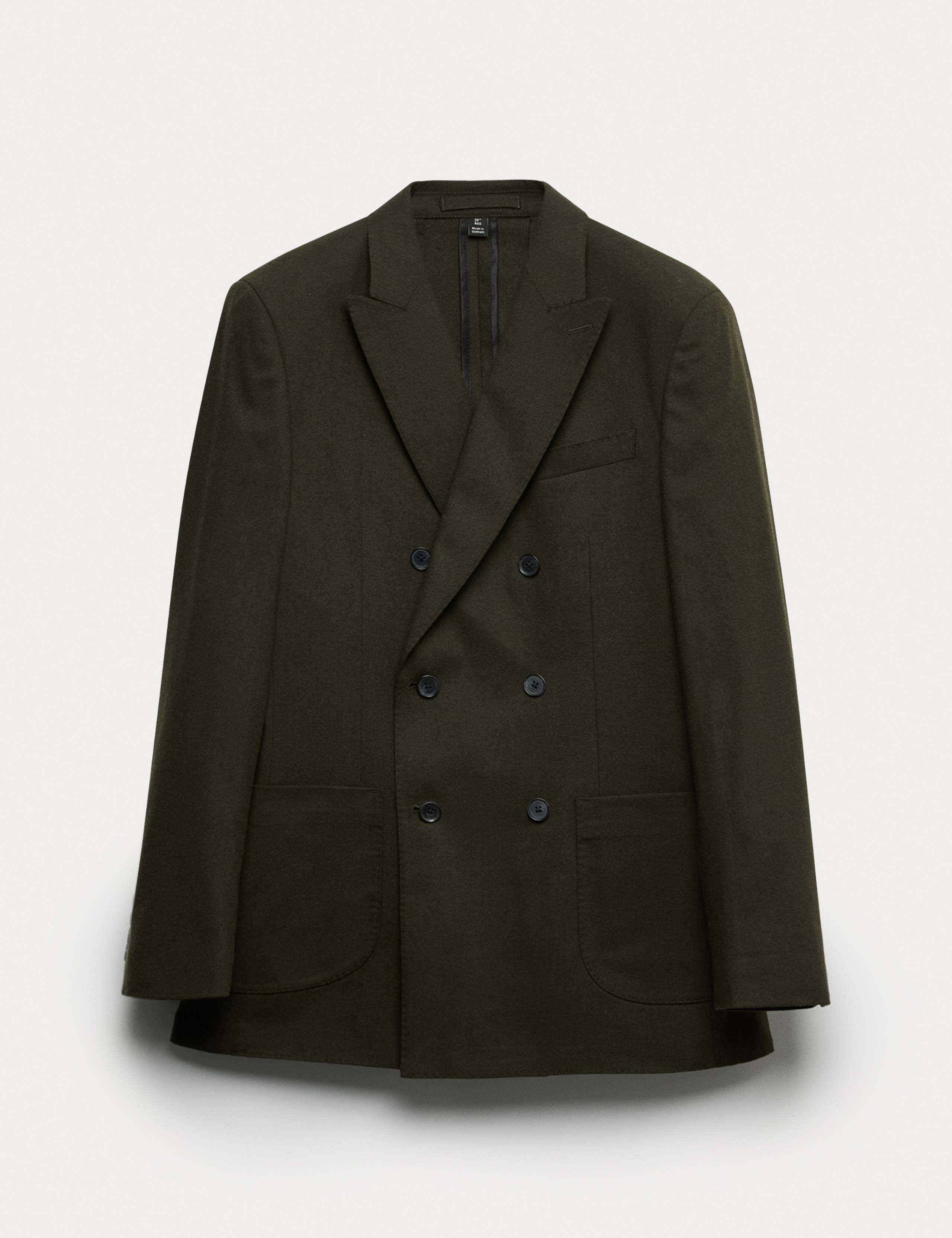 Tailored Fit Italian Wool Blend Suit Jacket 2 of 6
