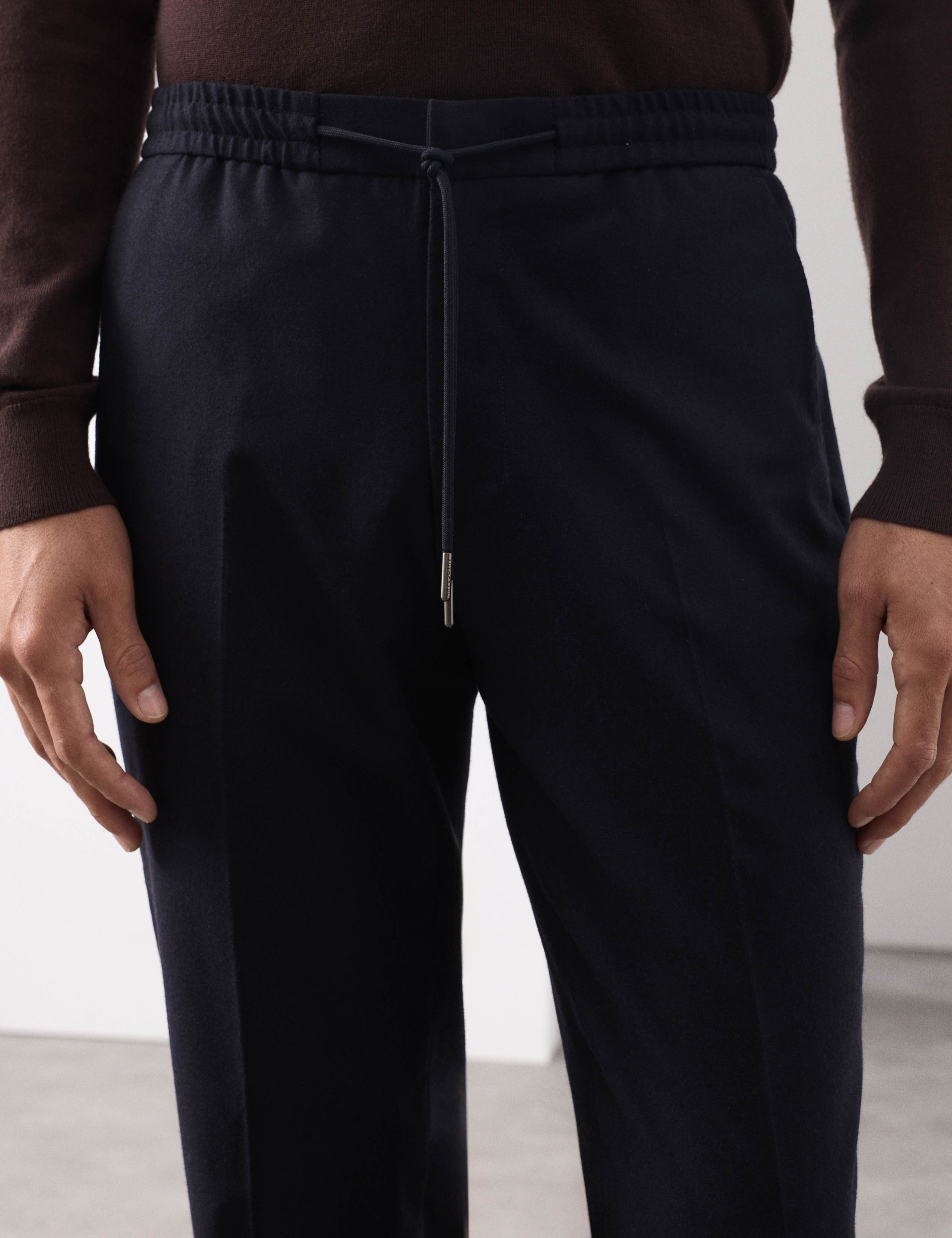 Tailored Fit Italian Wool Blend Performance Trousers 4 of 7