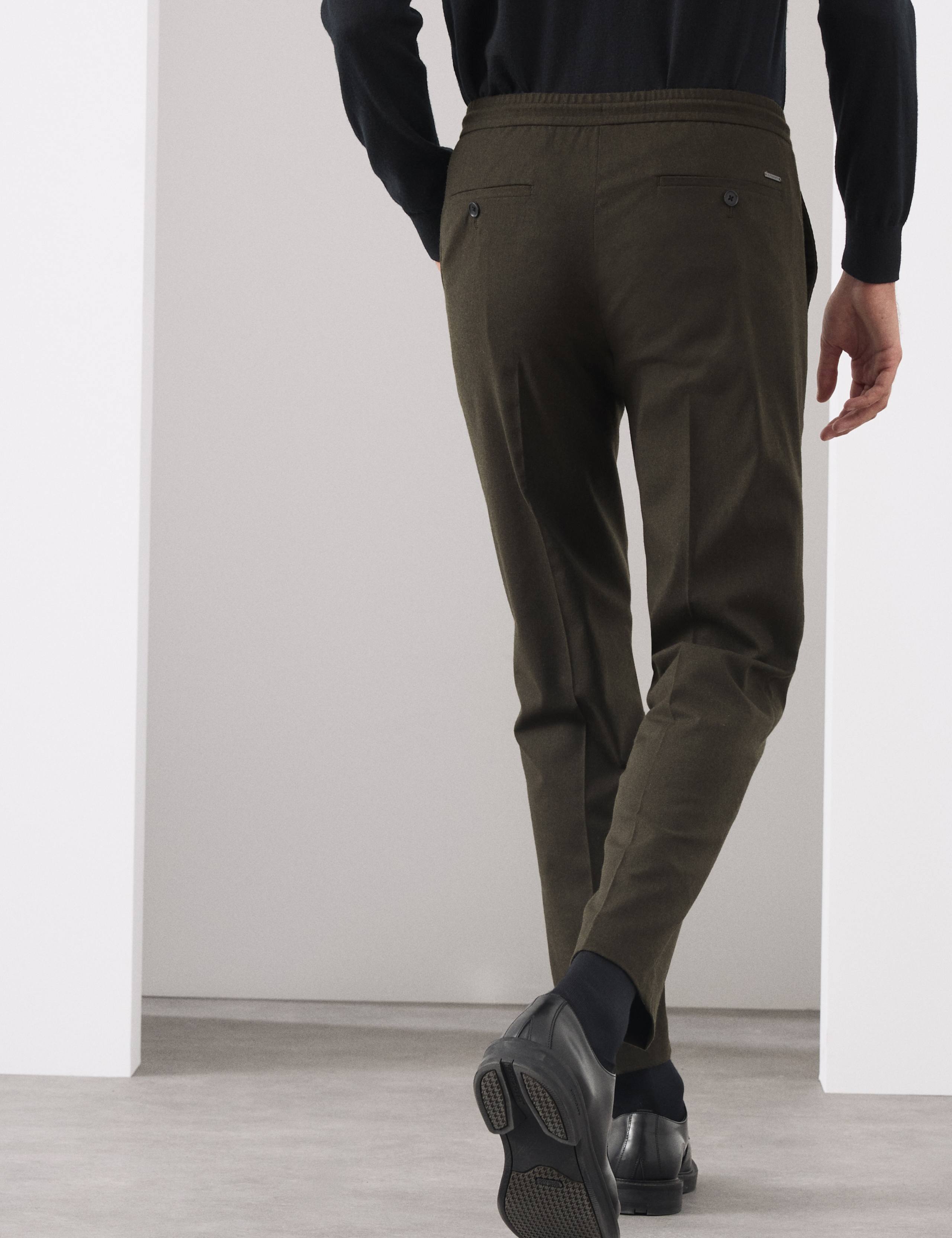 Tailored Fit Italian Wool Blend Performance Trousers 5 of 6