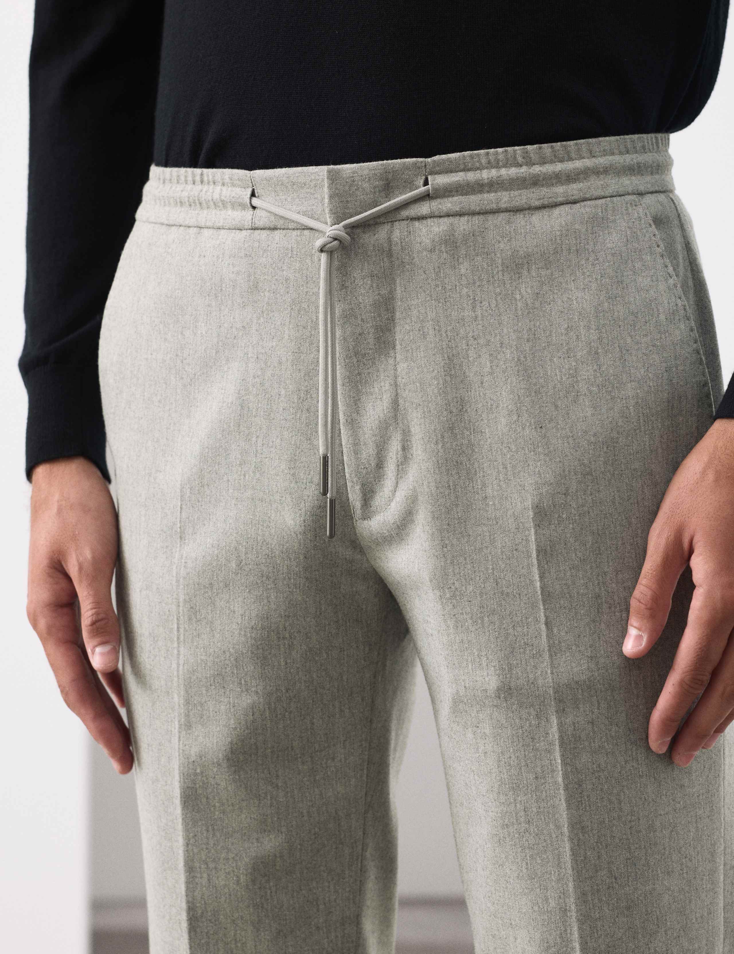 Tailored Fit Italian Wool Blend Performance Trousers 3 of 7