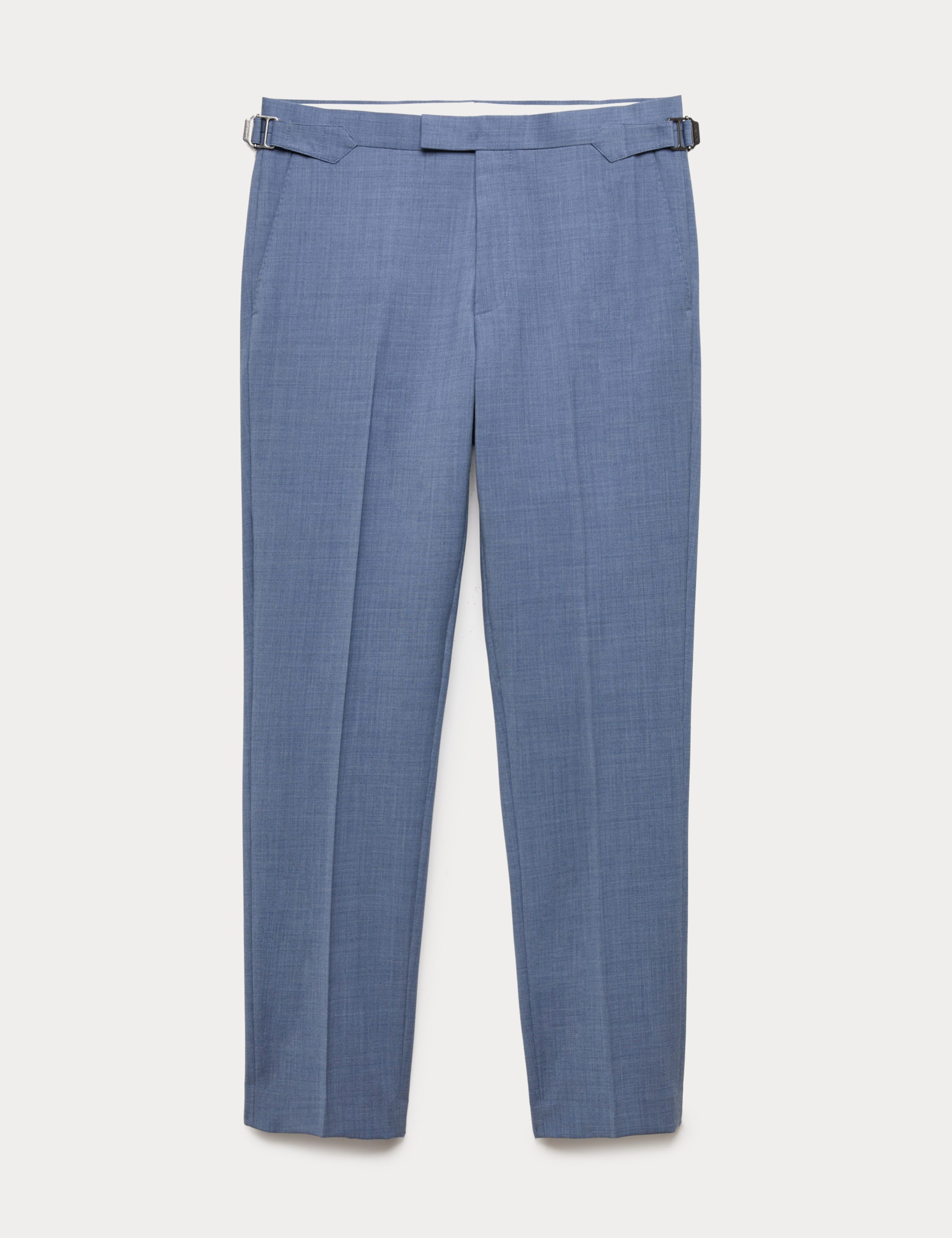 Tailored Fit Wool Blend Hopsack Suit Trousers 2 of 7