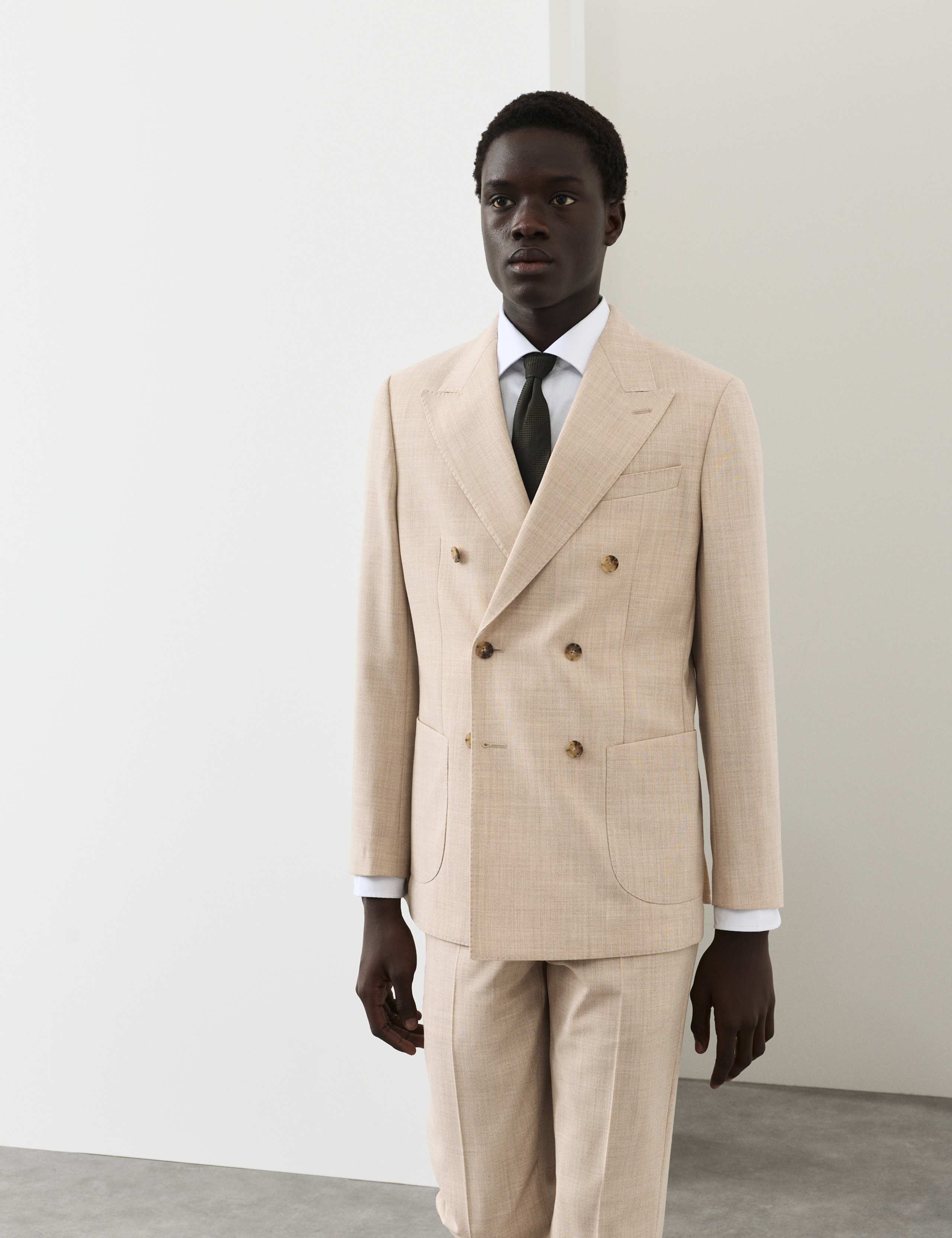 Tailored Fit Merino Wool Rich Suit Jacket 1 of 7