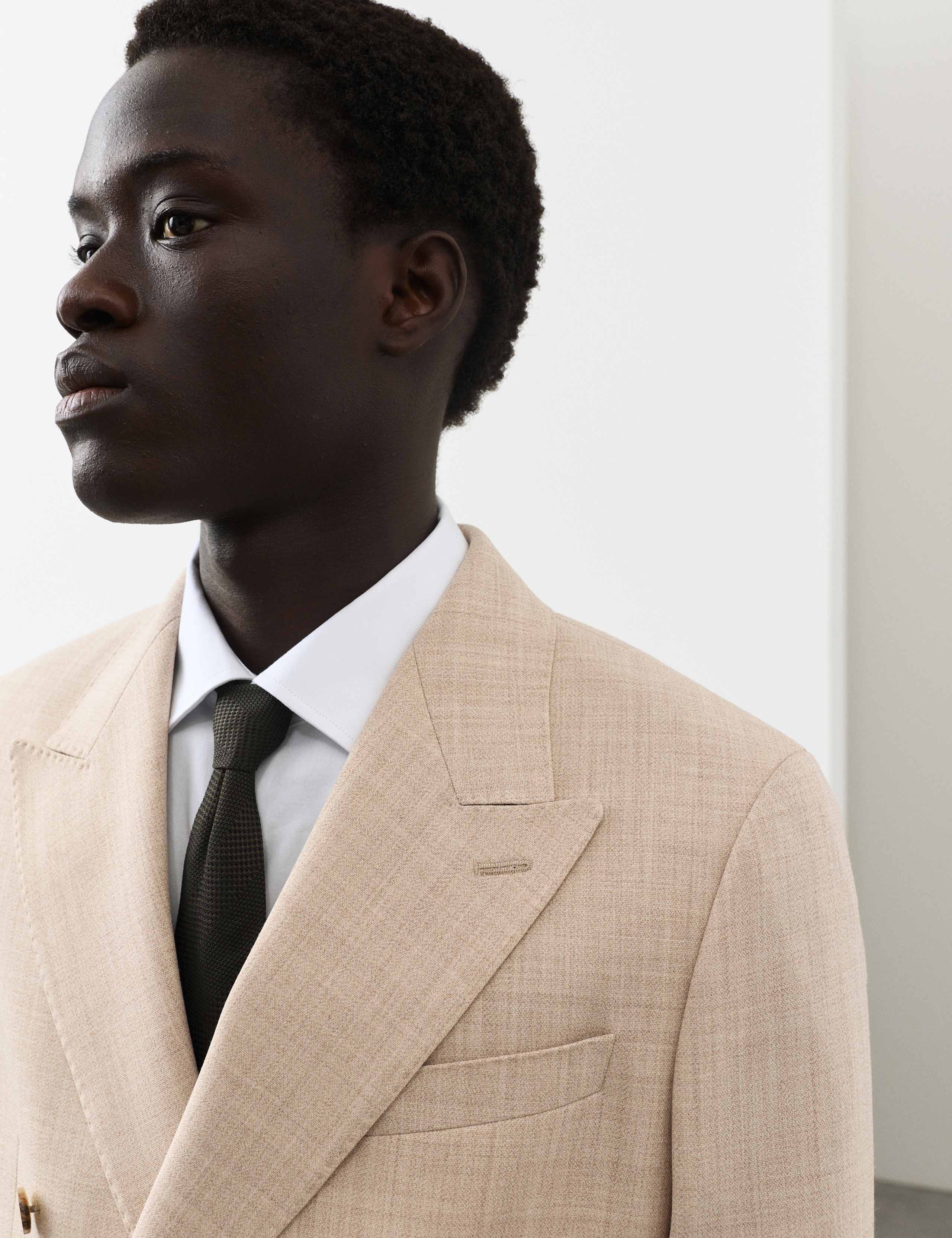 Tailored Fit Merino Wool Rich Suit Jacket 3 of 7