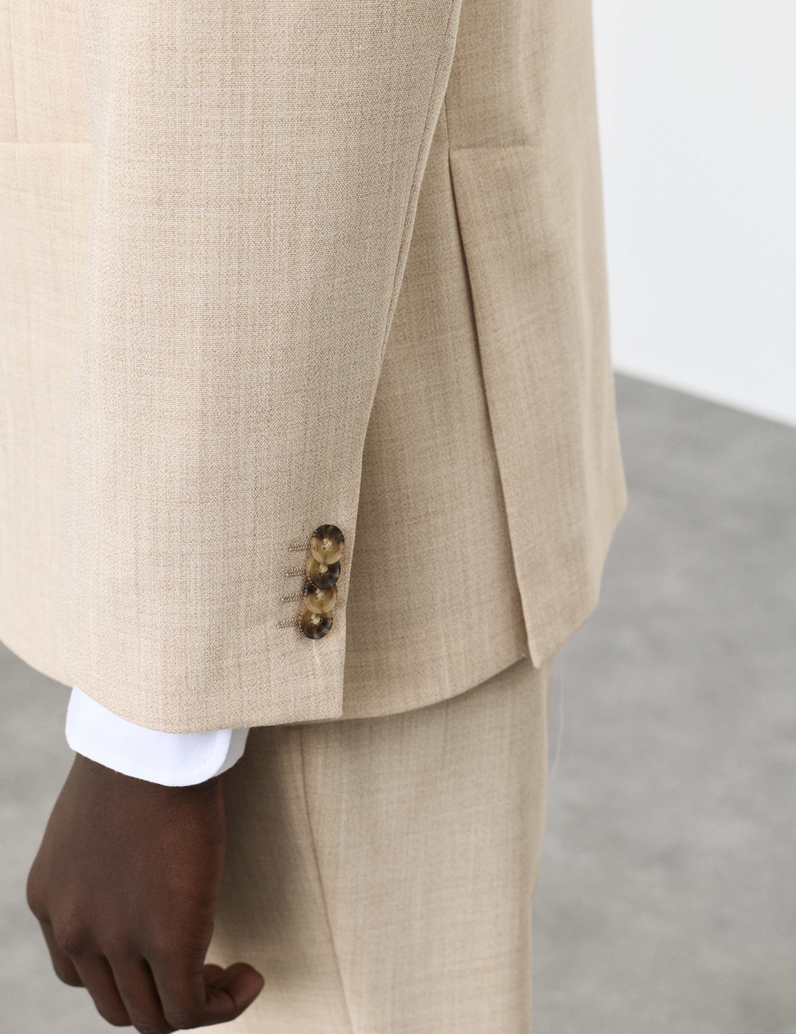 Tailored Fit Merino Wool Rich Suit Jacket 4 of 7