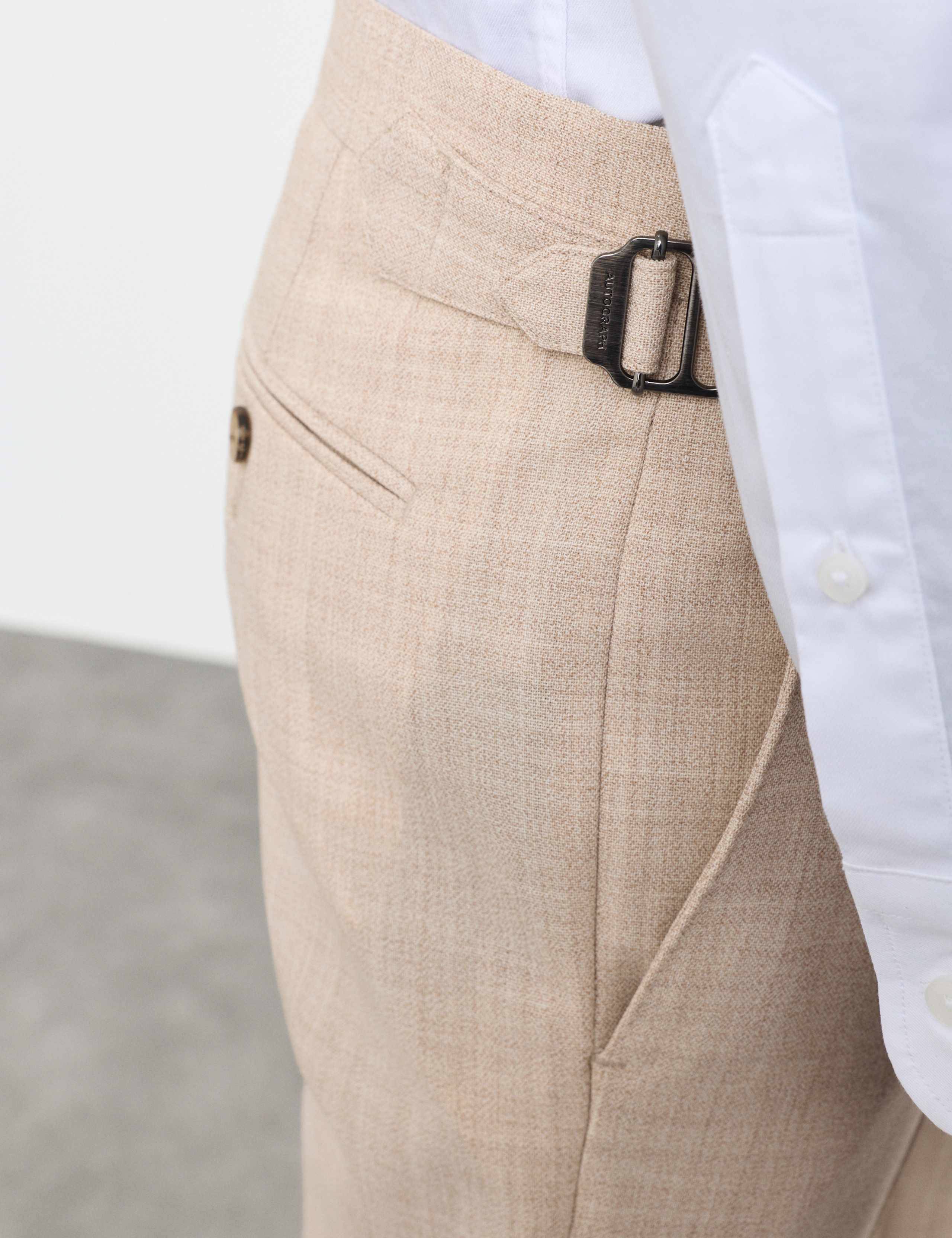 Tailored Fit Merino Wool Rich Trousers 3 of 6