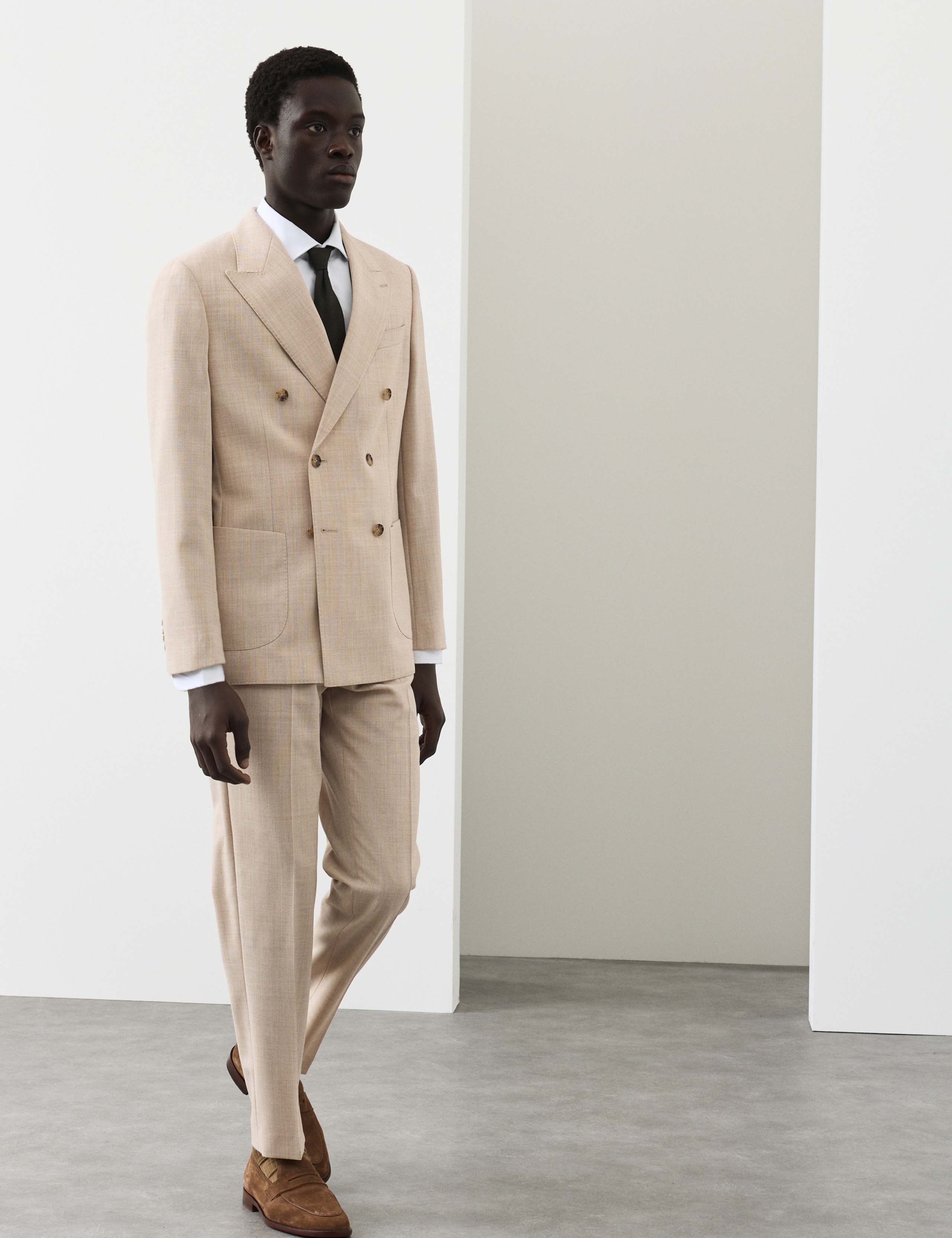 Tailored Fit Merino Wool Rich Trousers 7 of 7