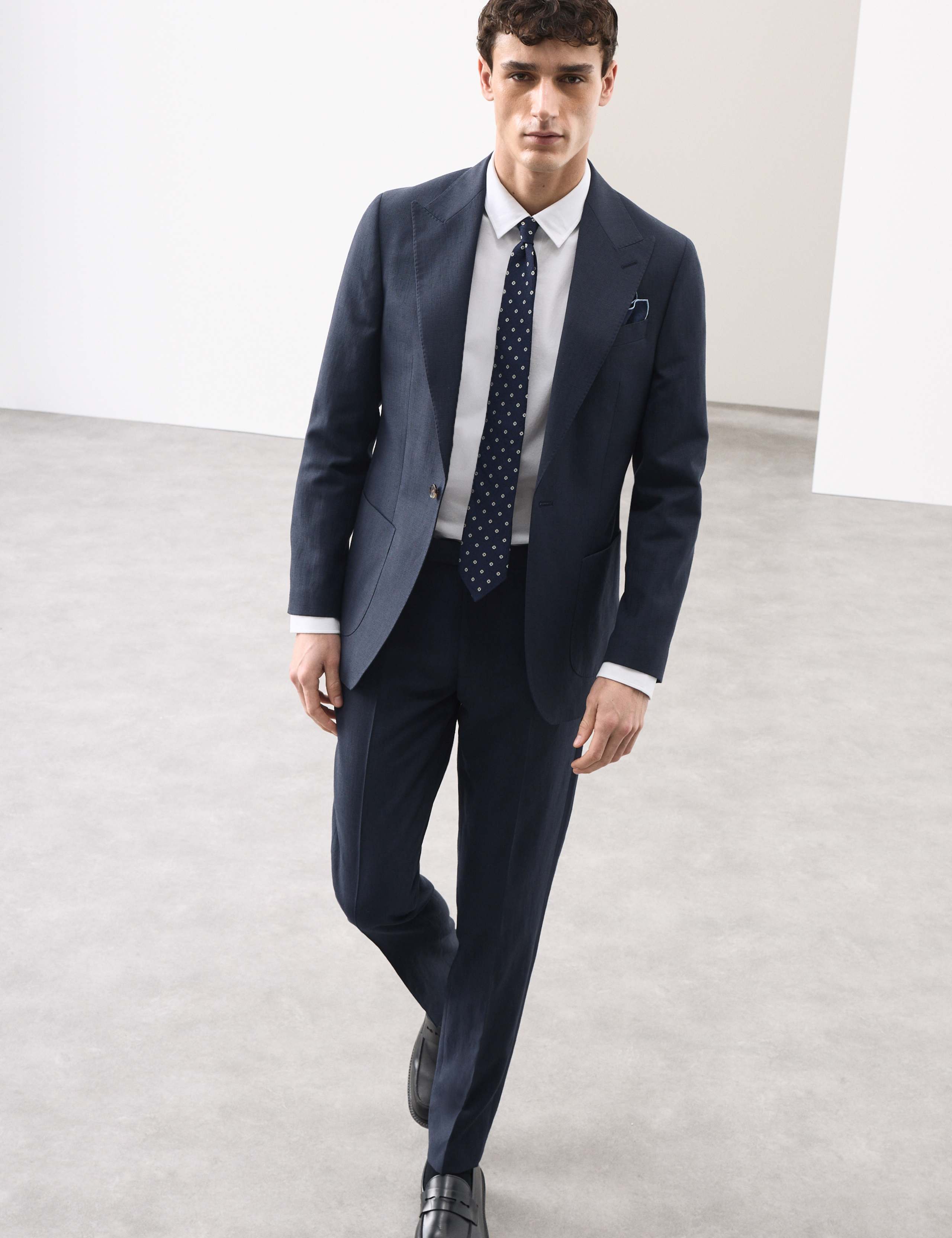 Tailored Fit Wool Blend Textured Suit Jacket 7 of 7