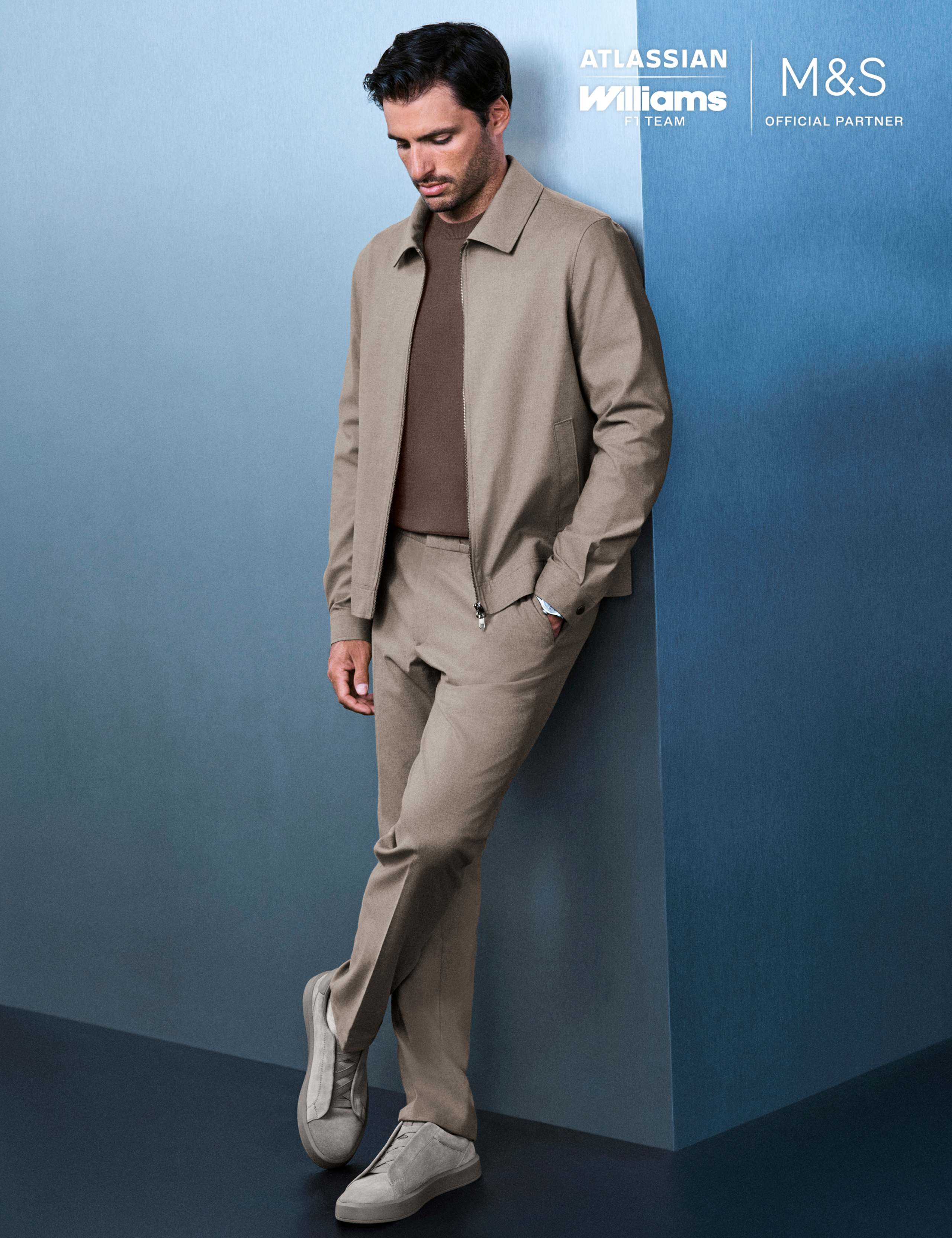 Italian Wool Blend Performance Trousers 1 of 7