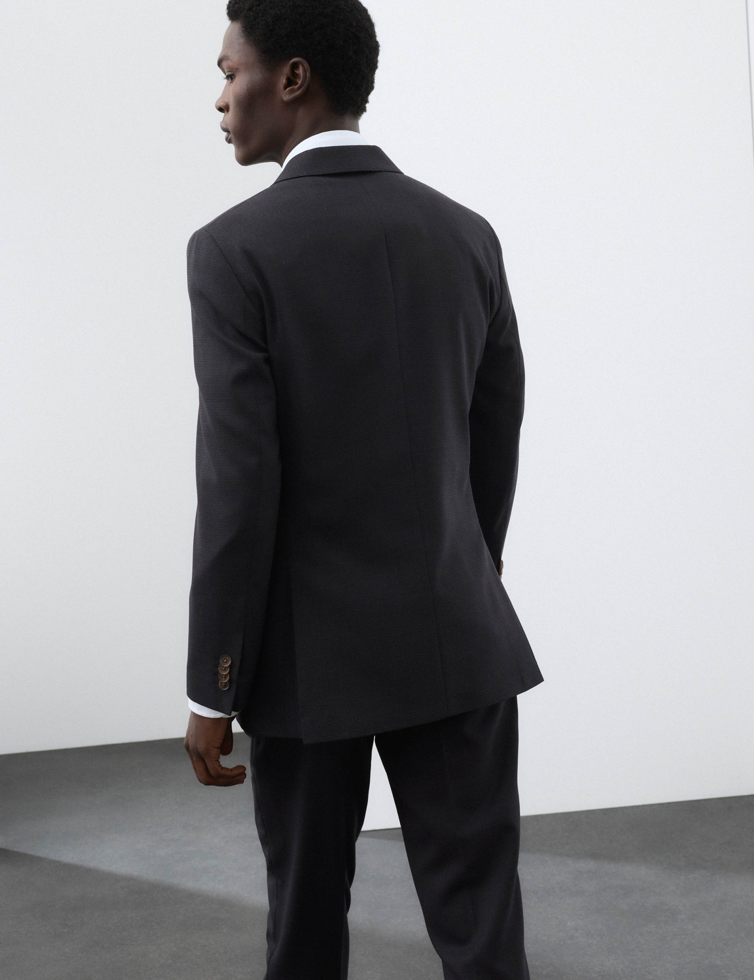 Tailored Fit Wool Blend Suit Jacket 3 of 7