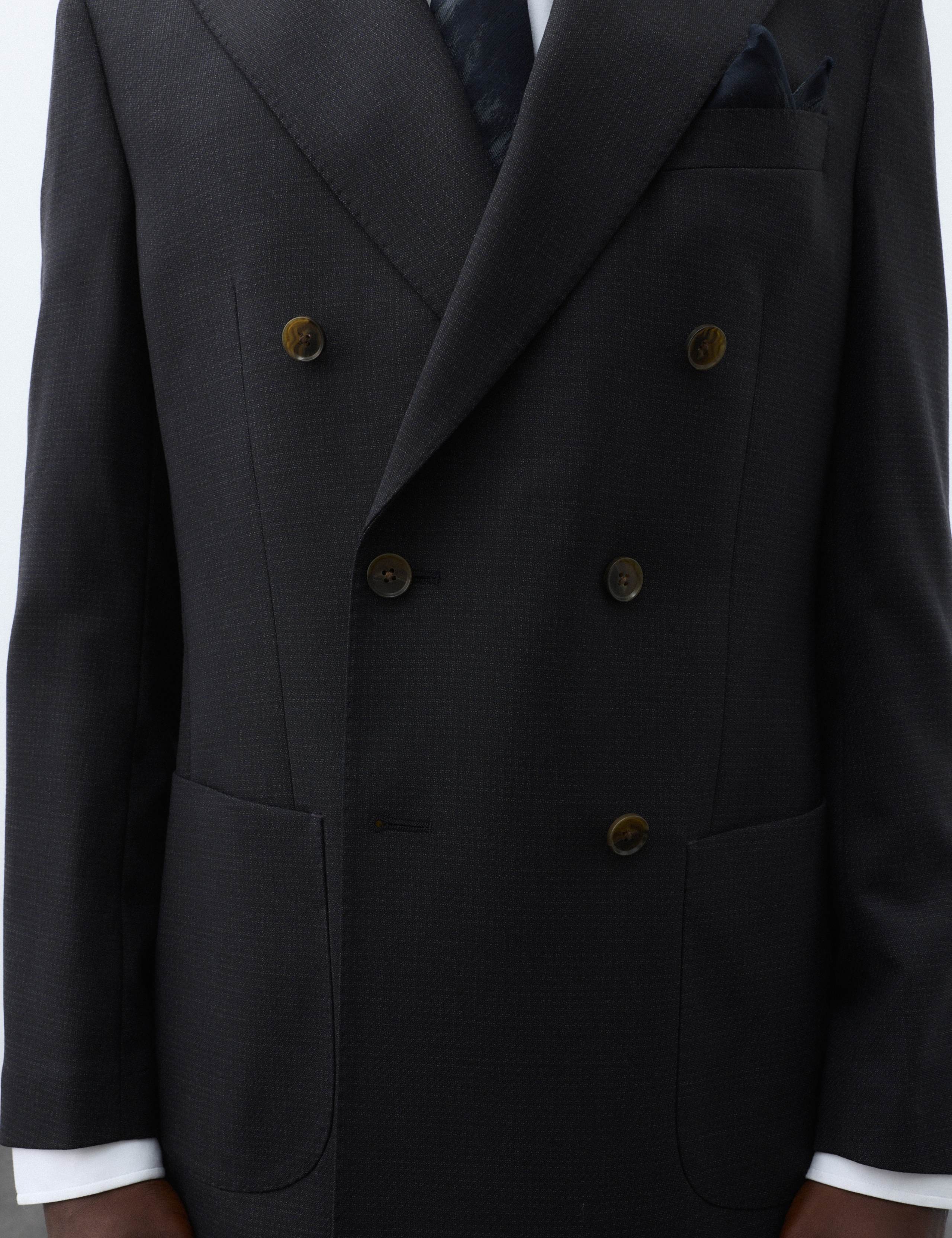 Tailored Fit Wool Blend Suit Jacket 5 of 7
