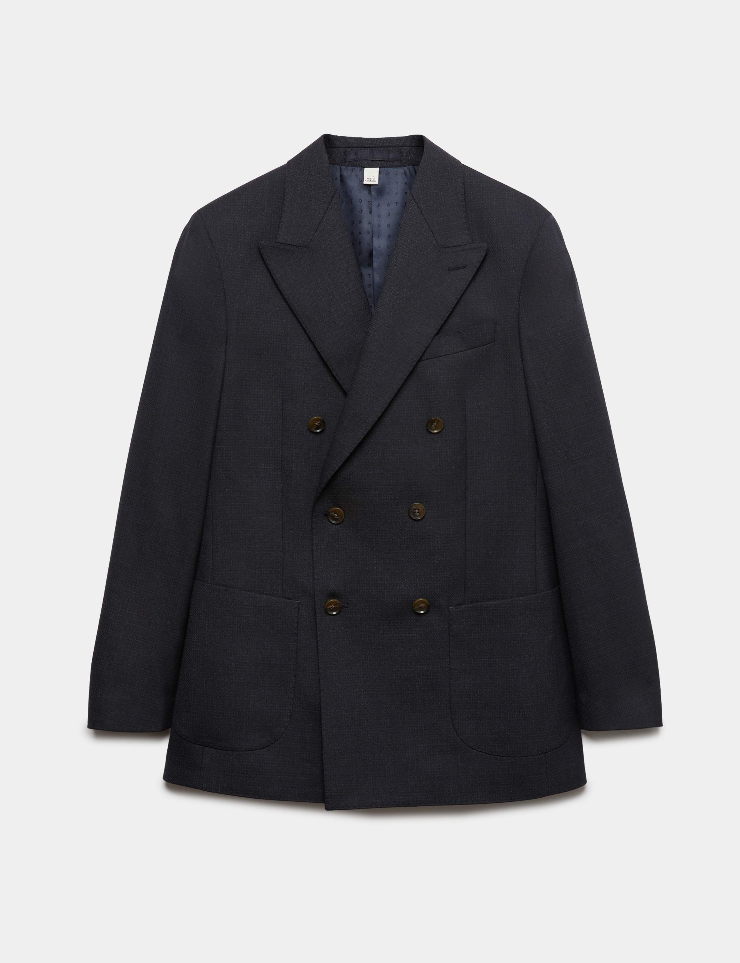 Tailored Fit Wool Blend Suit Jacket 2 of 7