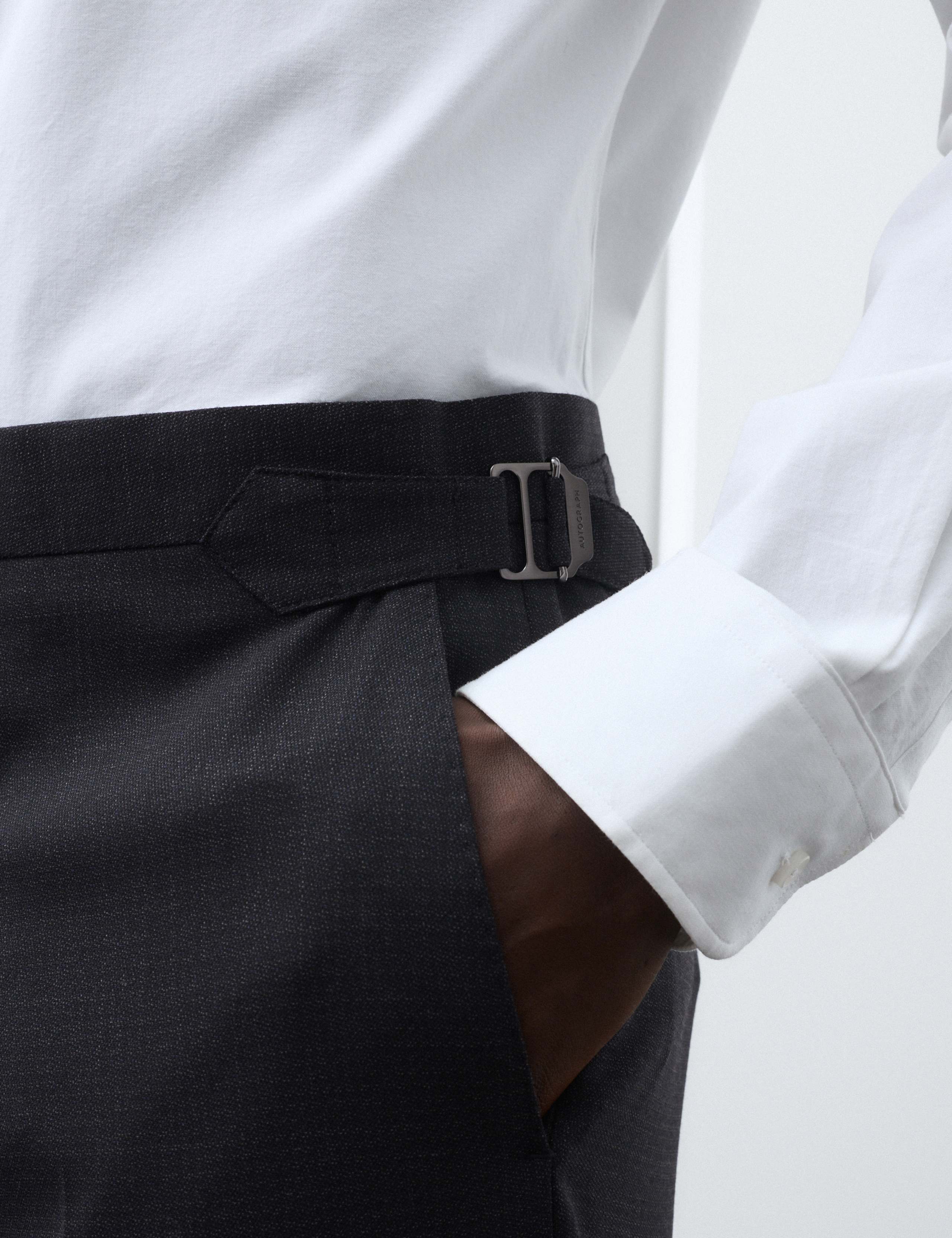Tailored Fit Suit Trousers with Wool 6 of 7