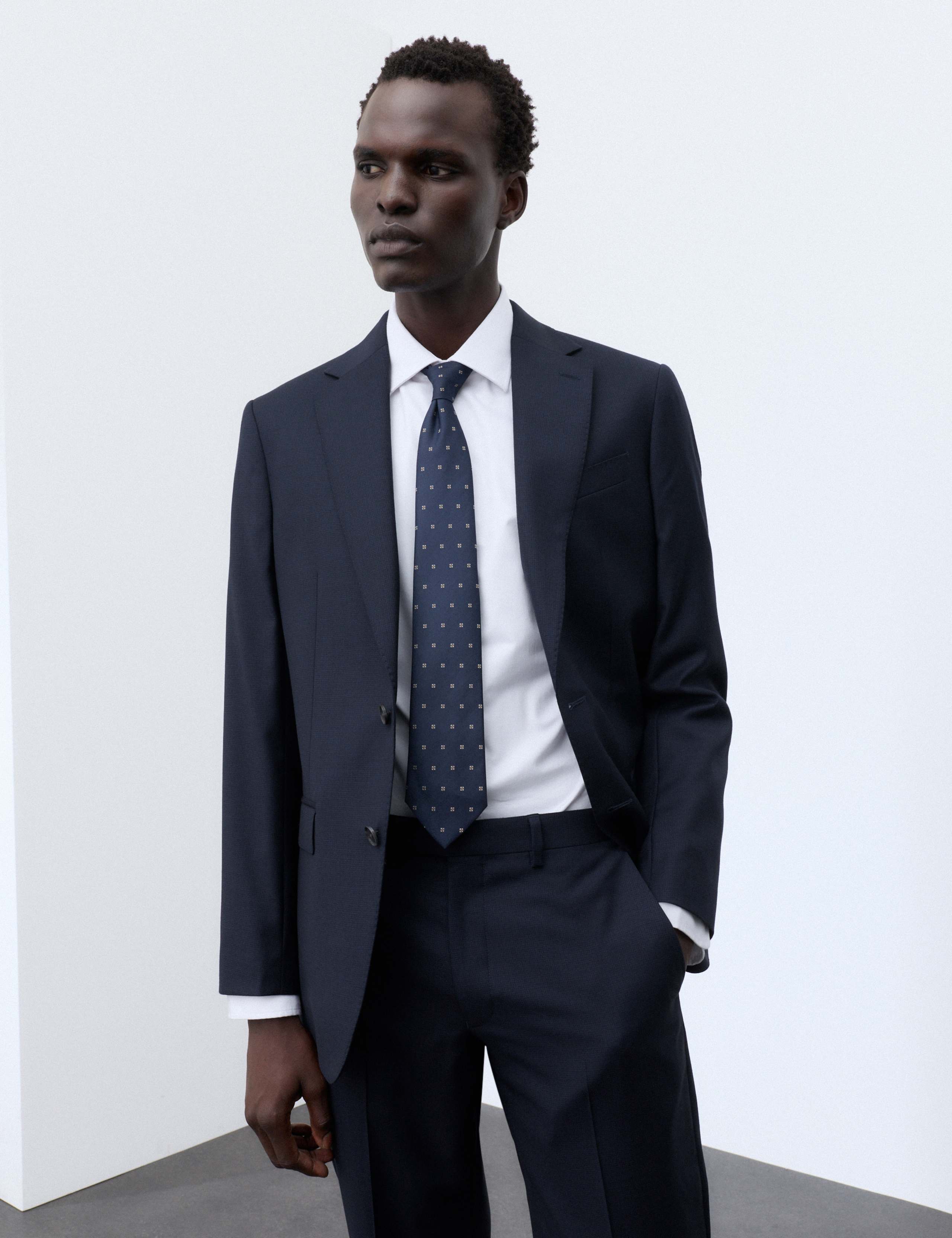 Tailored Fit Pure Merino Wool Jacket 1 of 7