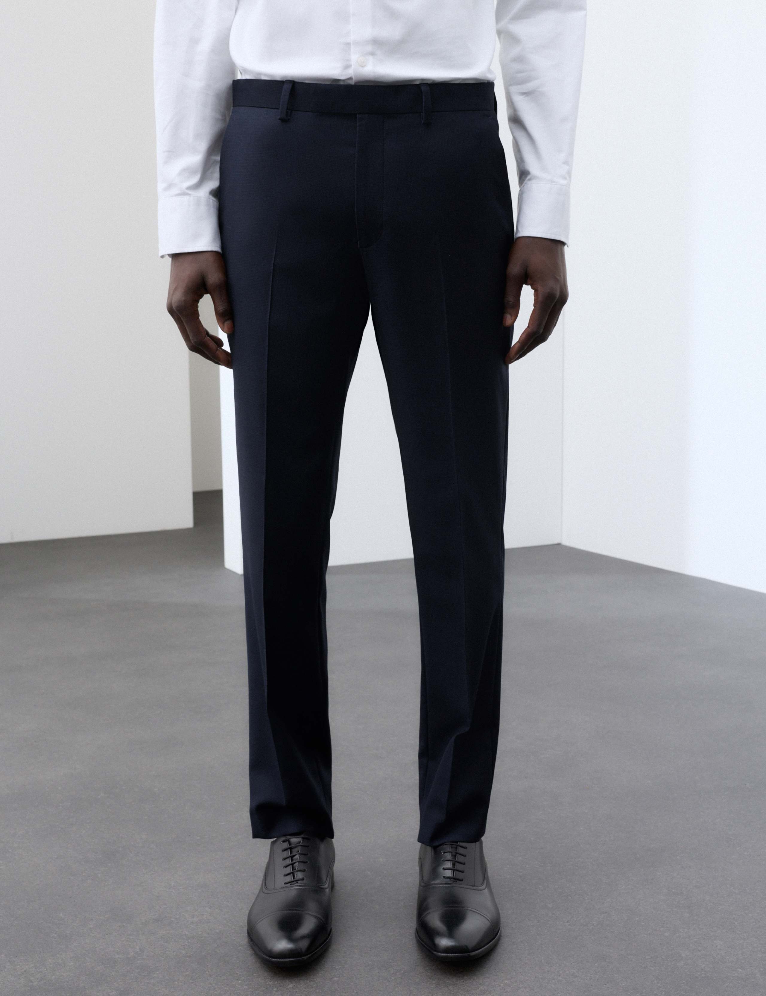 Tailored Fit Pure Merino Wool Trouser 1 of 7