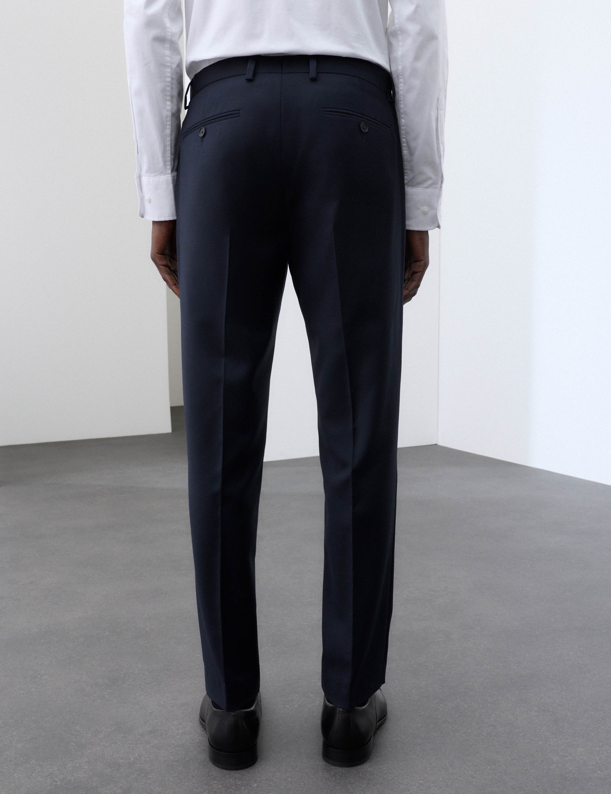 Tailored Fit Pure Merino Wool Trouser 3 of 7