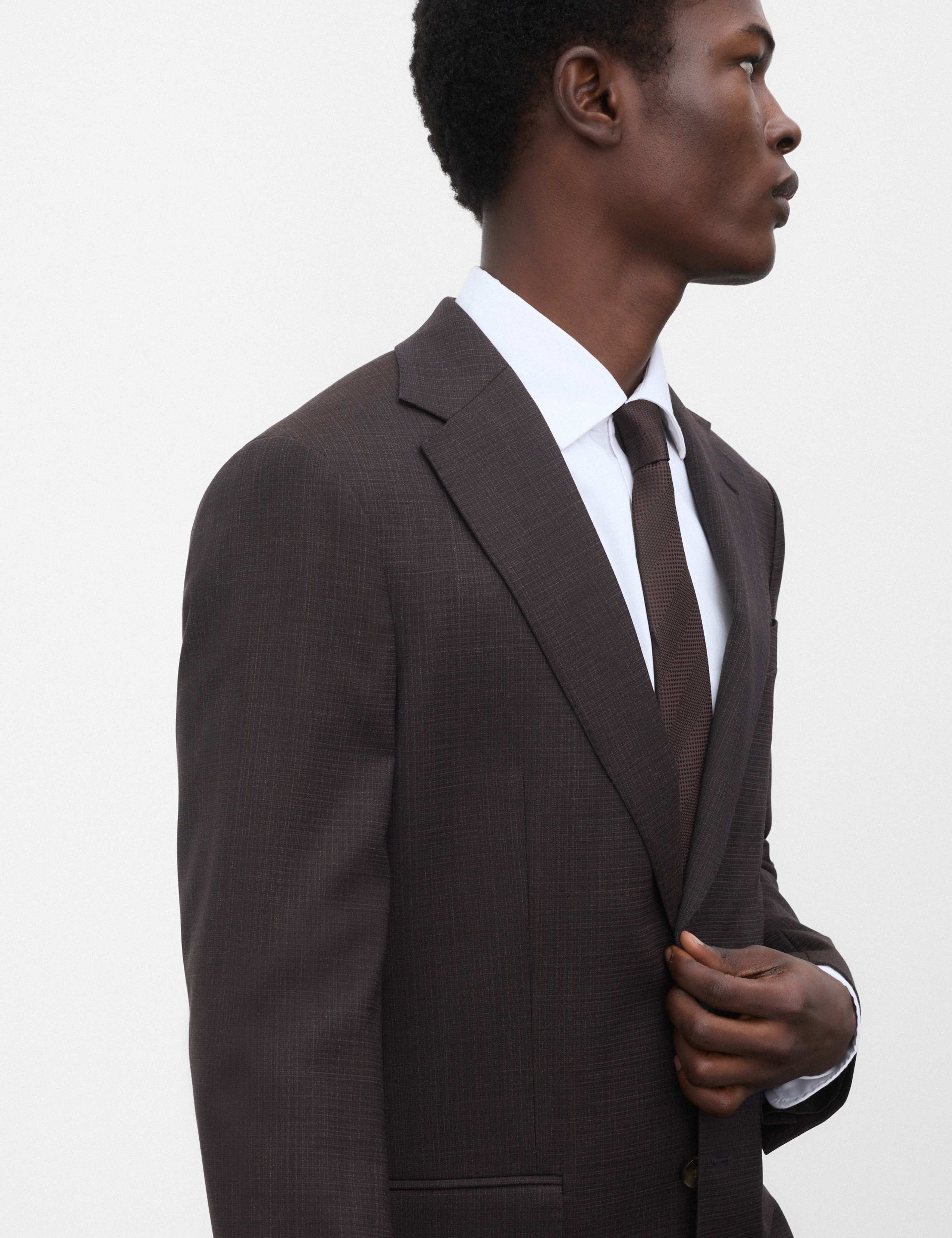 Tailored Fit Wool Blend Suit Jacket 6 of 7