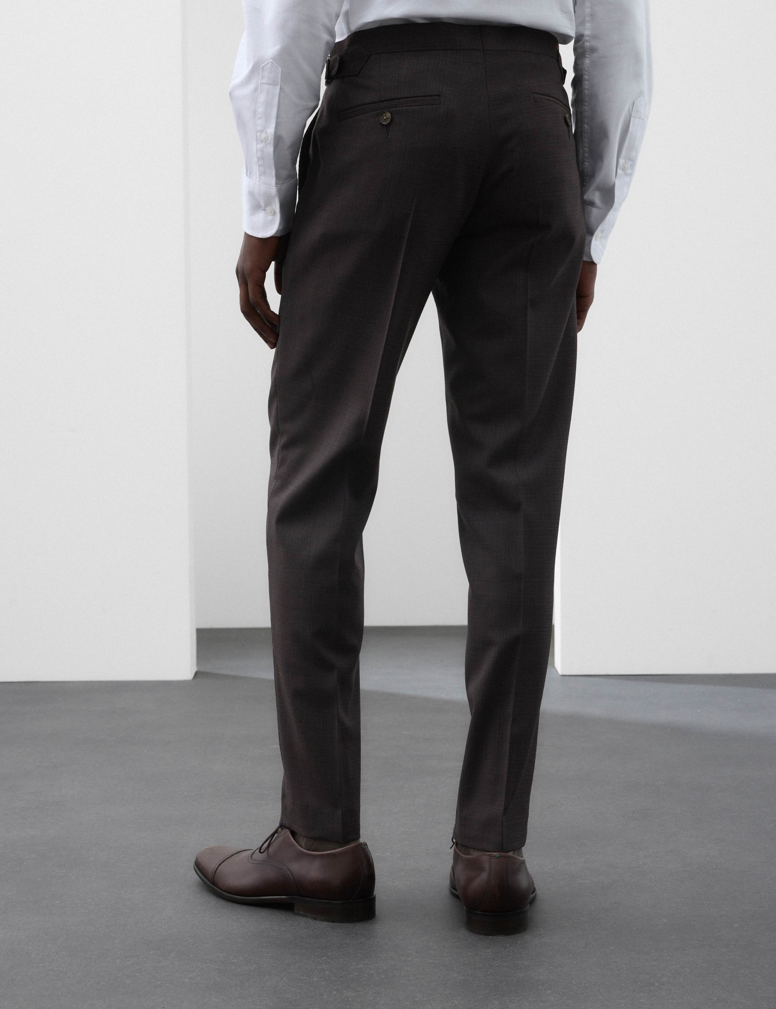 Tailored Fit Wool Blend Suit Trousers 3 of 7