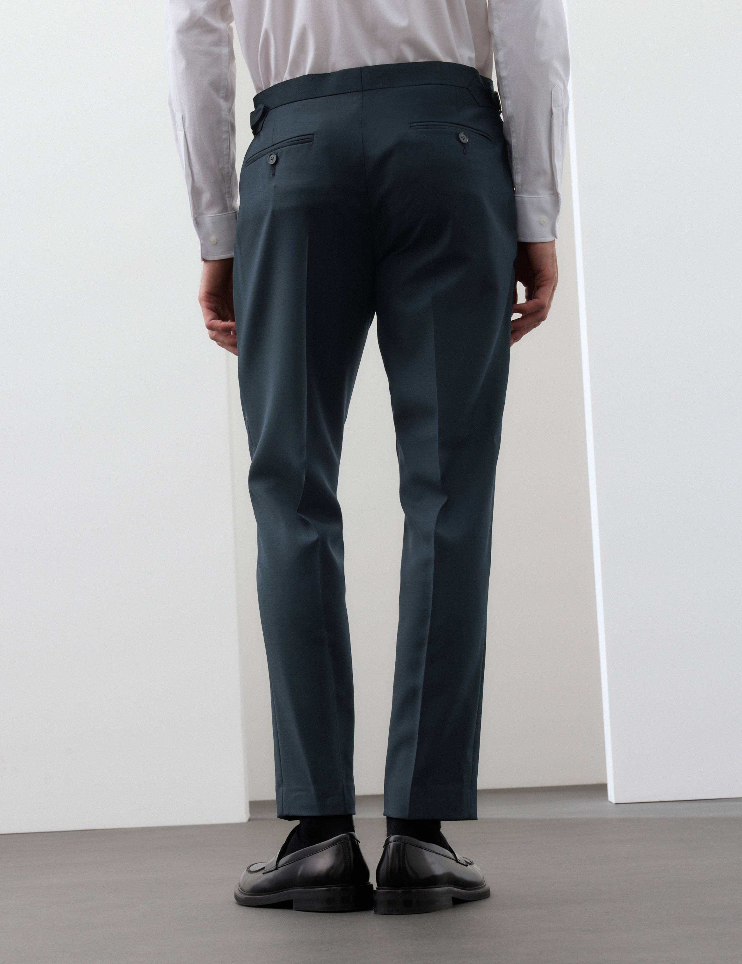 Tailored Fit Wool Rich Trousers with Mohair 3 of 6