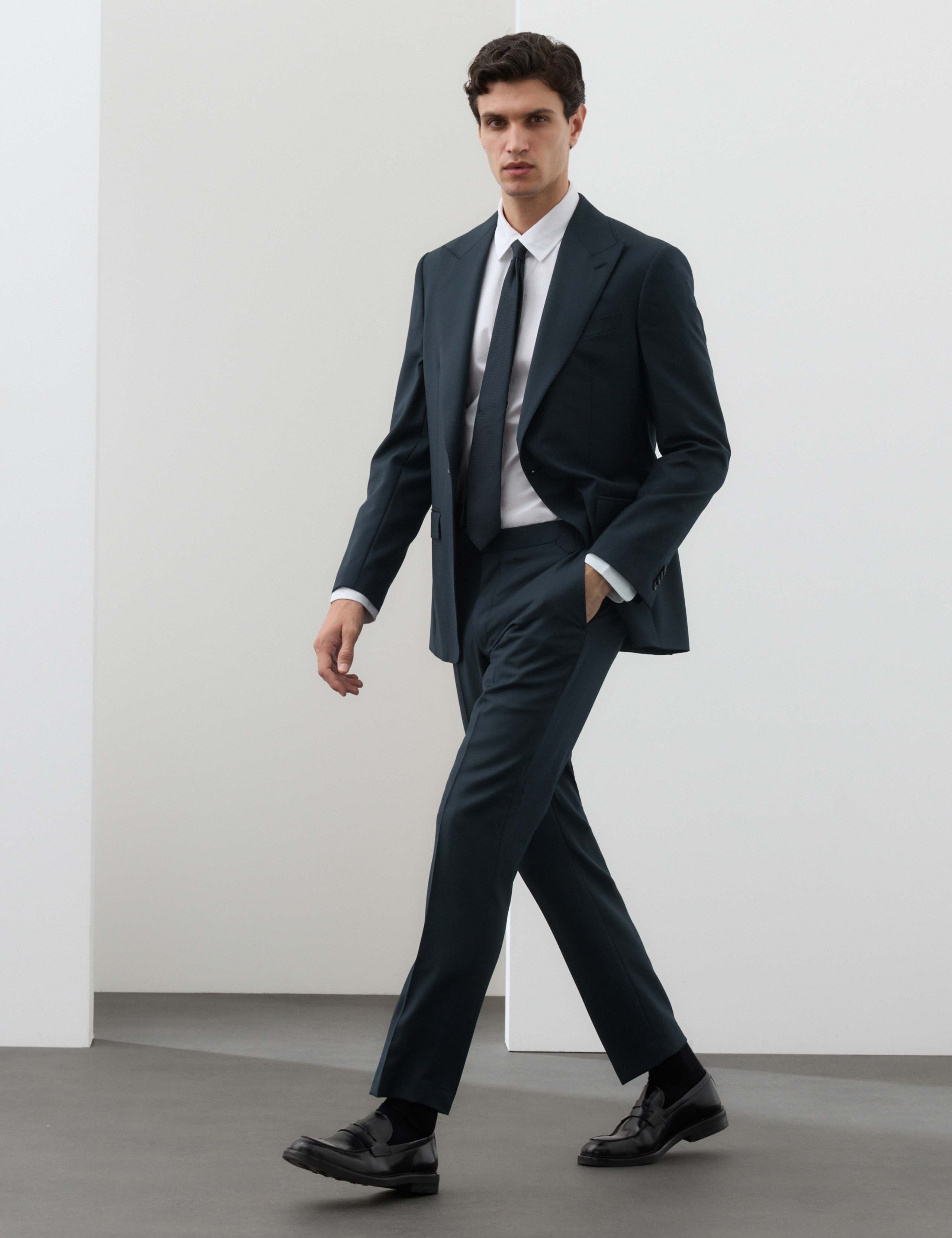 Tailored Fit Wool Rich Trousers with Mohair 4 of 6