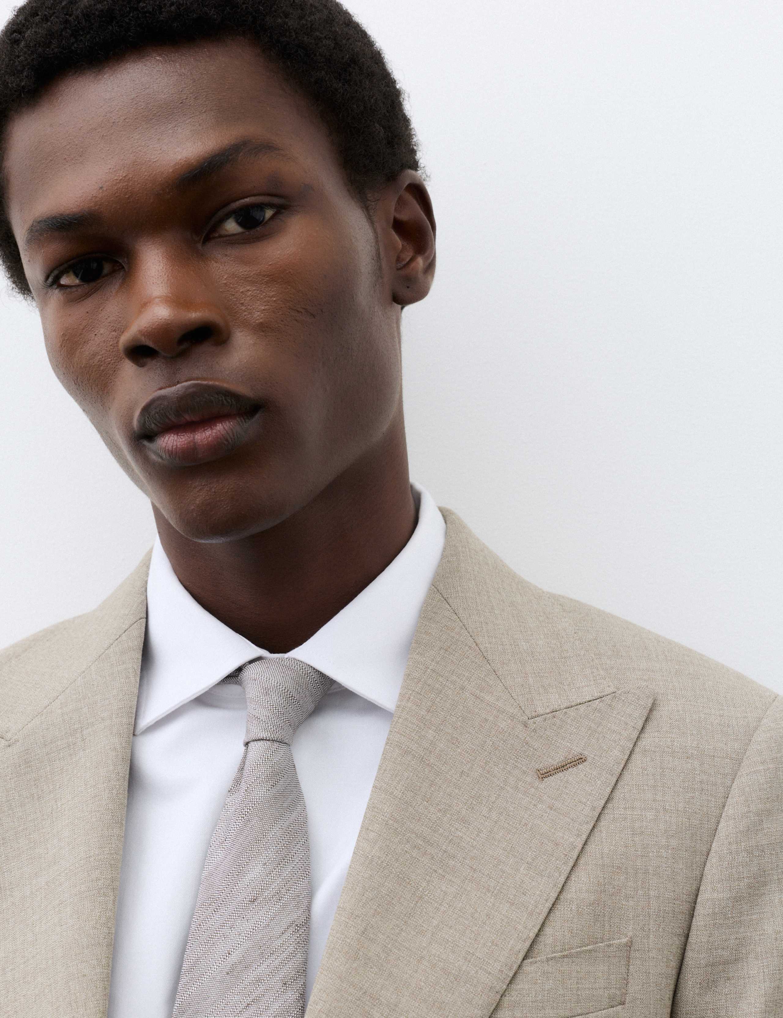 Tailored Fit Wool Blend Suit Jacket 6 of 6