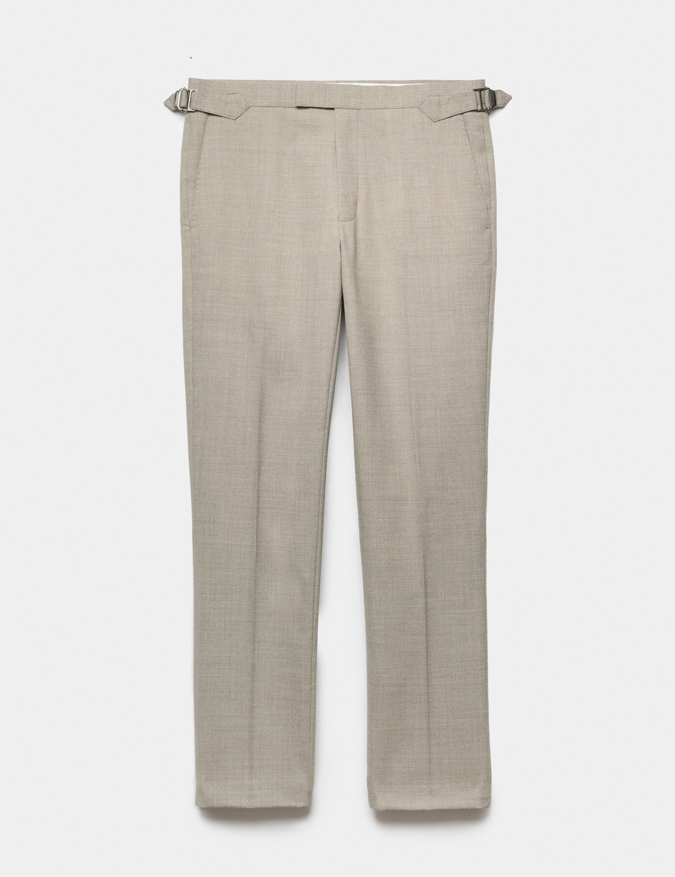 Tailored Fit Wool Blend Suit Trousers 2 of 7