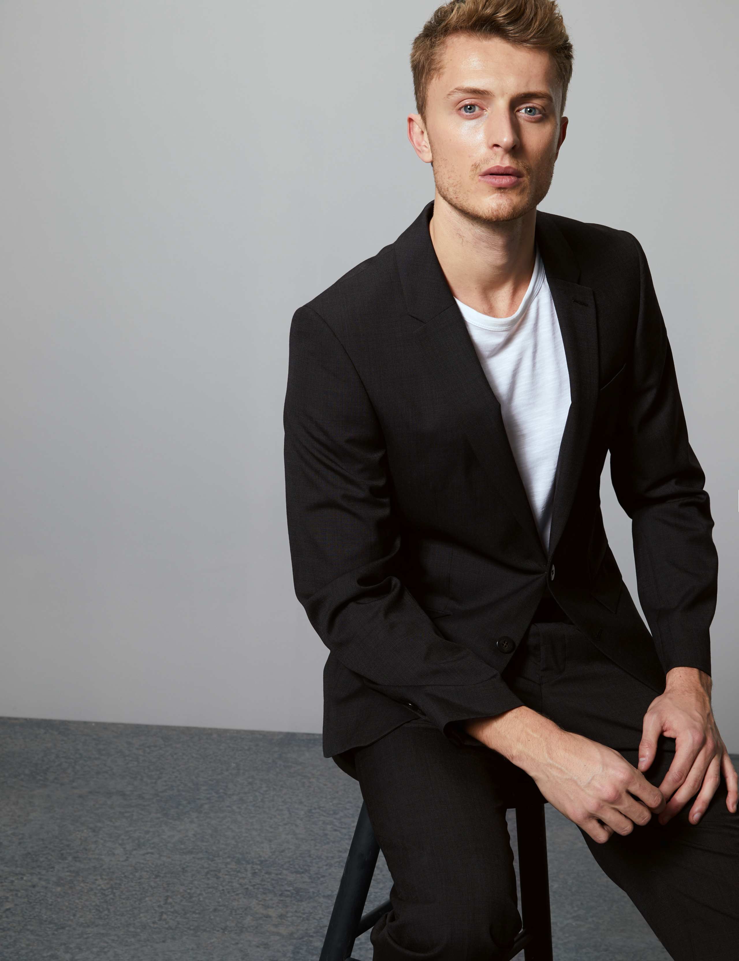 Charcoal Tailored Fit Italian Wool Jacket 1 of 8