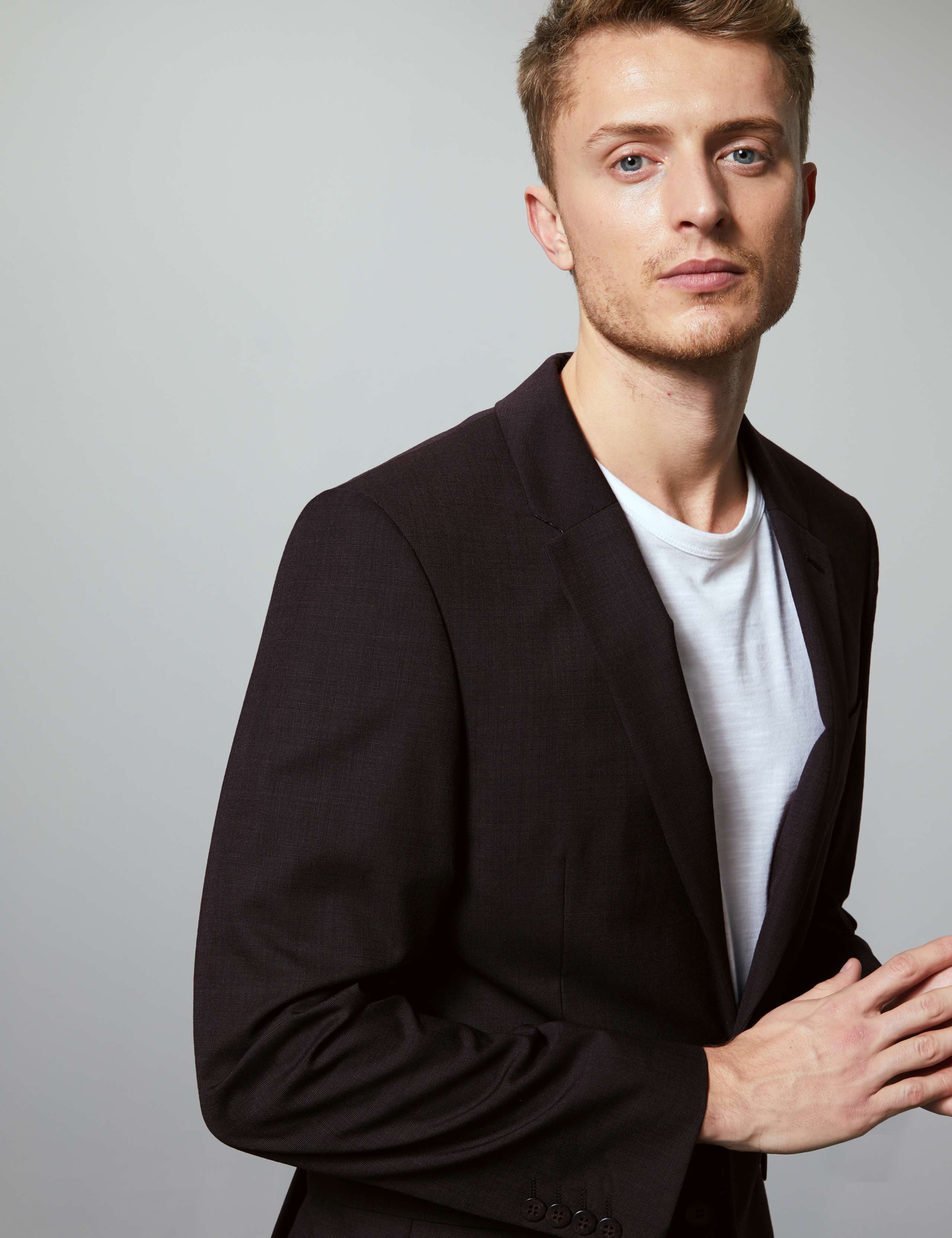 Charcoal Tailored Fit Italian Wool Jacket 3 of 8