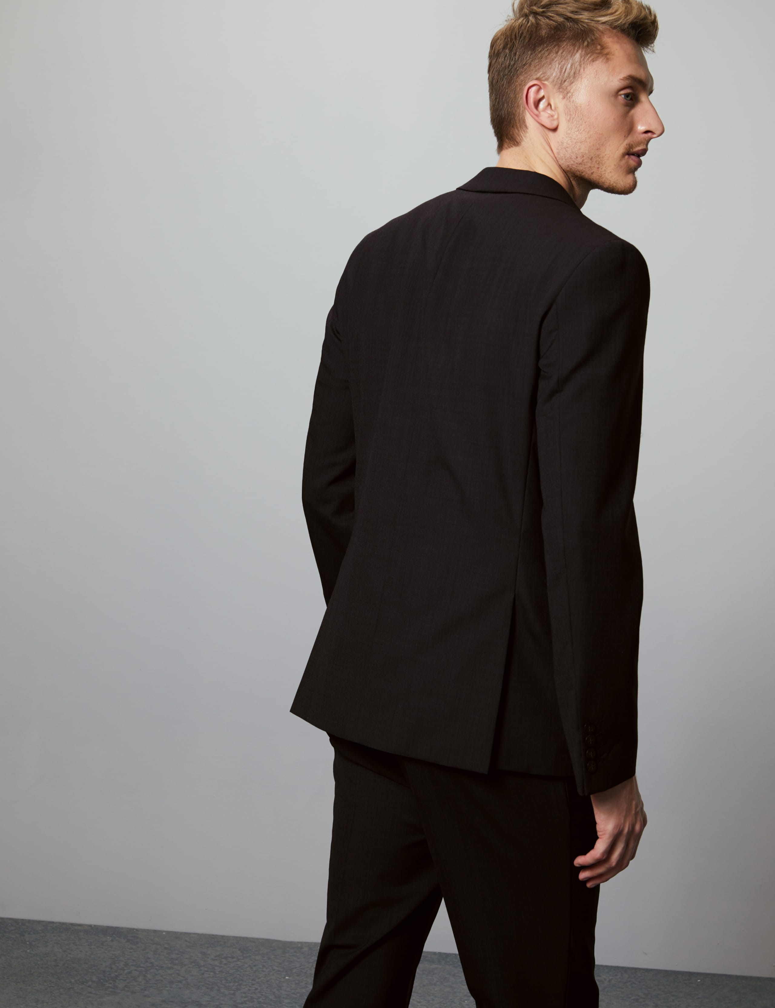 Charcoal Tailored Fit Italian Wool Jacket 4 of 8